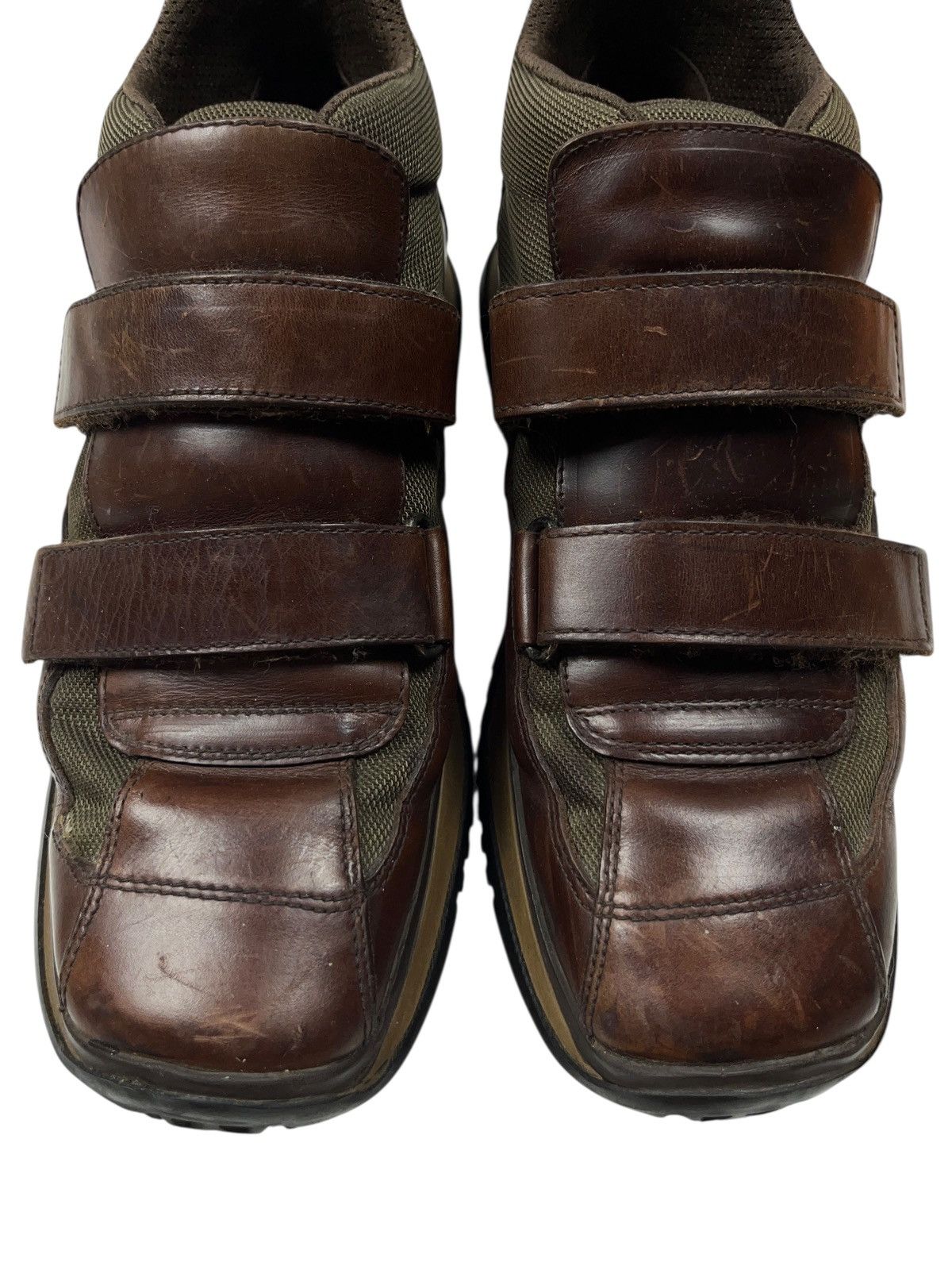 Prada Vintage AW98 Prada Velcro Tech Boots Brown Leather Archival Size US 10 / EU 43 - 6 Thumbnail