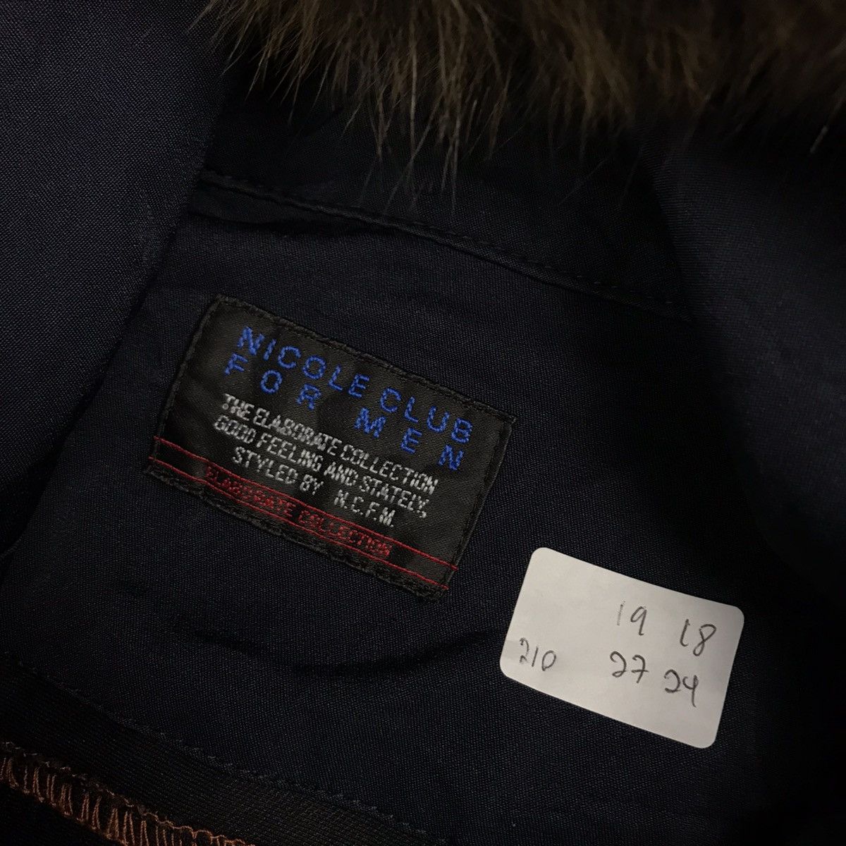 If Six Was Nine × Le Grande Bleu (L.G.B.) × Nicole Club NICOLA CLUB MAN JAPAN BLUE INDIGO FUR HOODIES JACKET Size US M / EU 48-50 / 2 - 6 Thumbnail