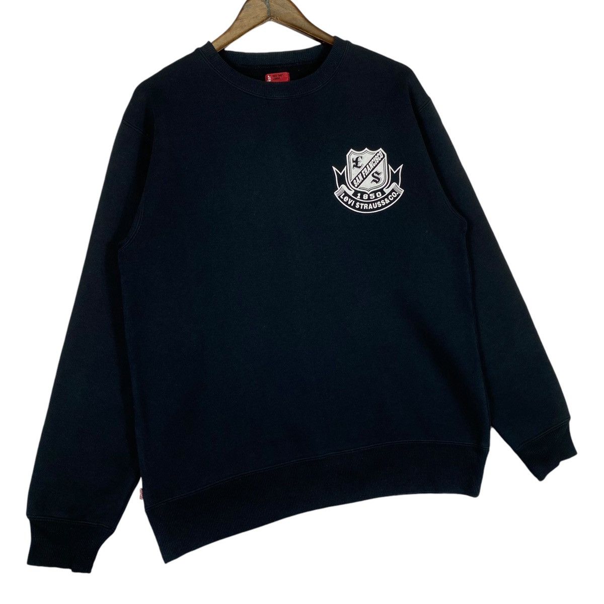 Levi's × Vintage Vintage Levi’s Crewneck Sweatshirt Black Pullover Jumper Size US L / EU 52-54 / 3 - 2 Thumbnail
