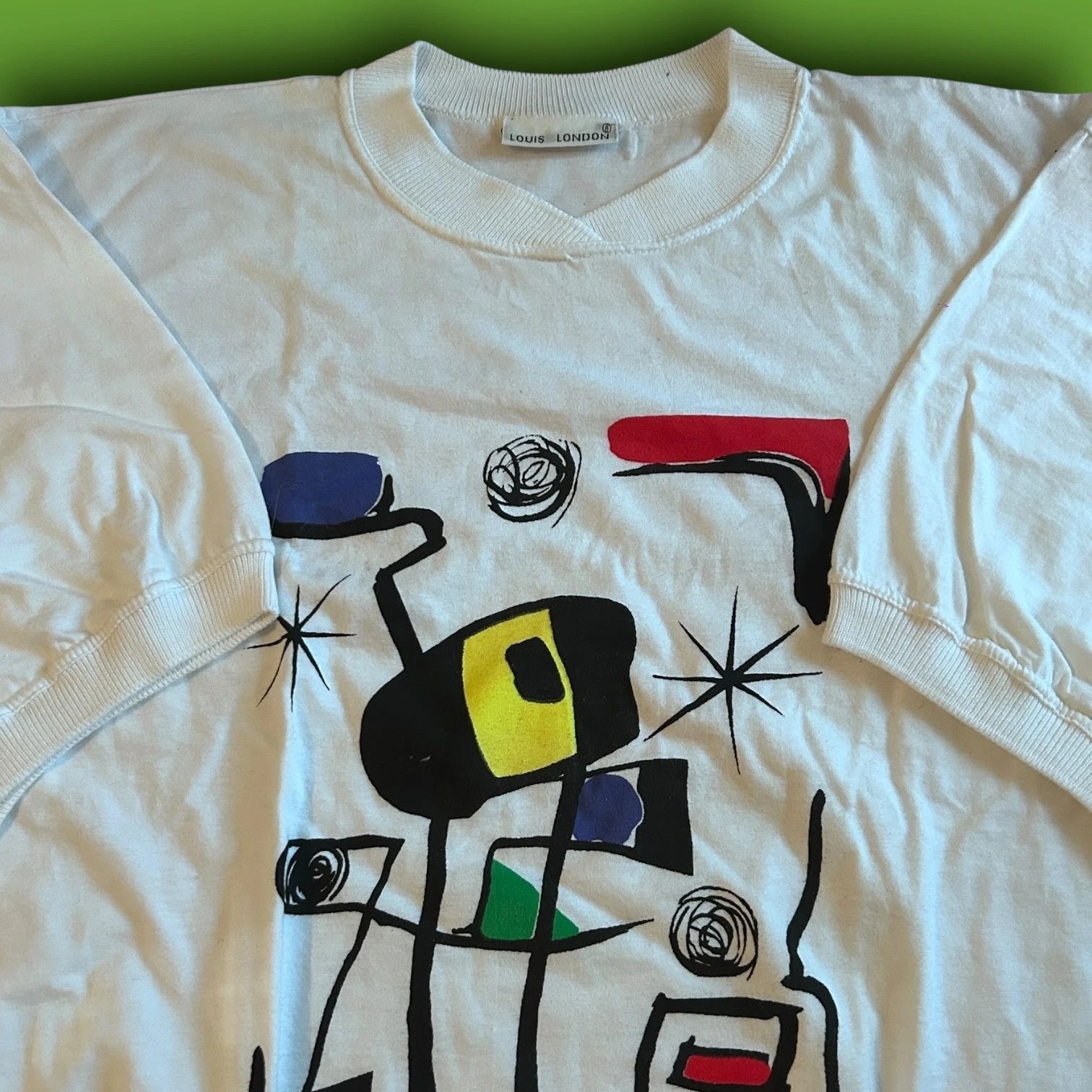 Other Vintage 80s Joan Miro Art Sweatshirt Size US M / EU 48-50 / 2 - 2 Thumbnail