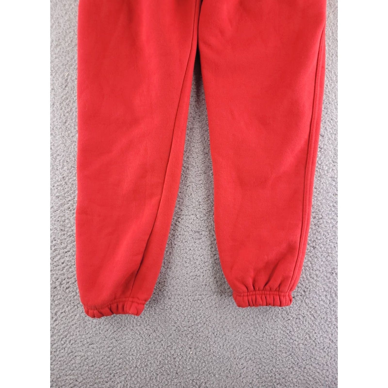 Vintage At War Worldwide Sweatpants Mens Medium Cuffed Joggers Red Streetwear Red Size US 31 - 7 Thumbnail