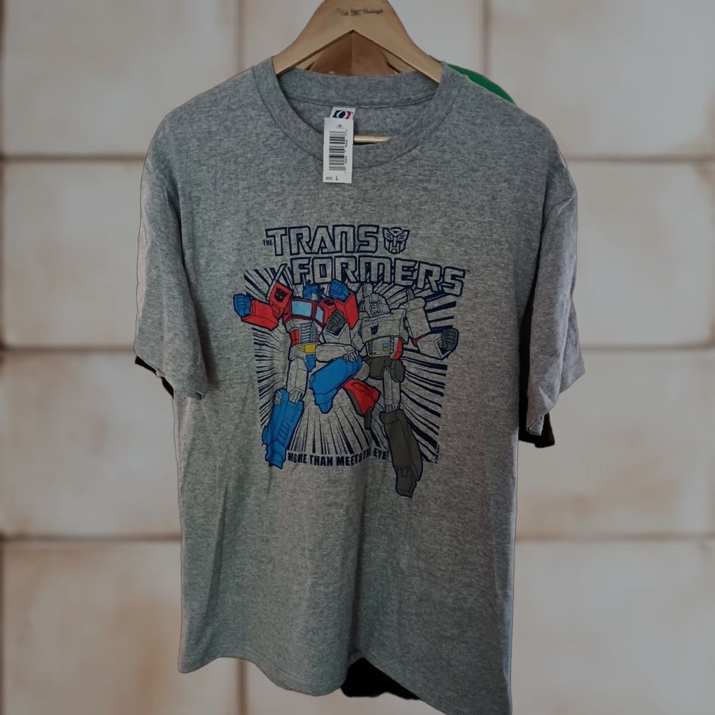 Vintage VINTAGE Transformers More Than Meets The Eye T-shirt L Mens Gray Hasbro Eye 80s Cartoon Nike? Size US L / EU 52-54 / 3 - 1 Thumbnail