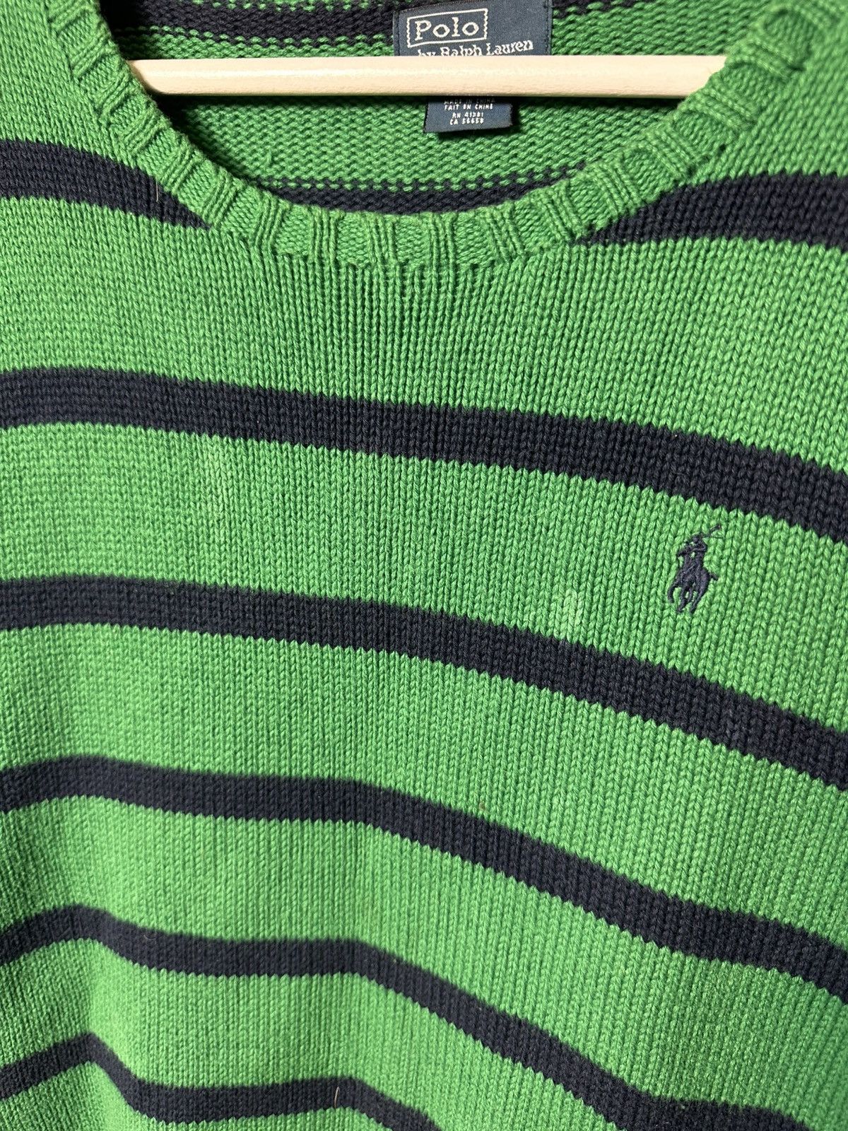 Polo Ralph Lauren × Ralph Lauren × Vintage Vintage 90s luxury Striped Rhalp Lauren Sweater Size US S / EU 44-46 / 1 - 2 Thumbnail
