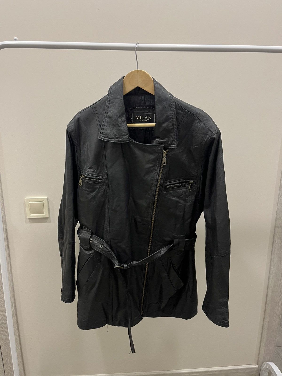 Leather Vintage Milan Leather bomber jacket Size XL / US 12-14 / IT 48-50 - 1 Thumbnail