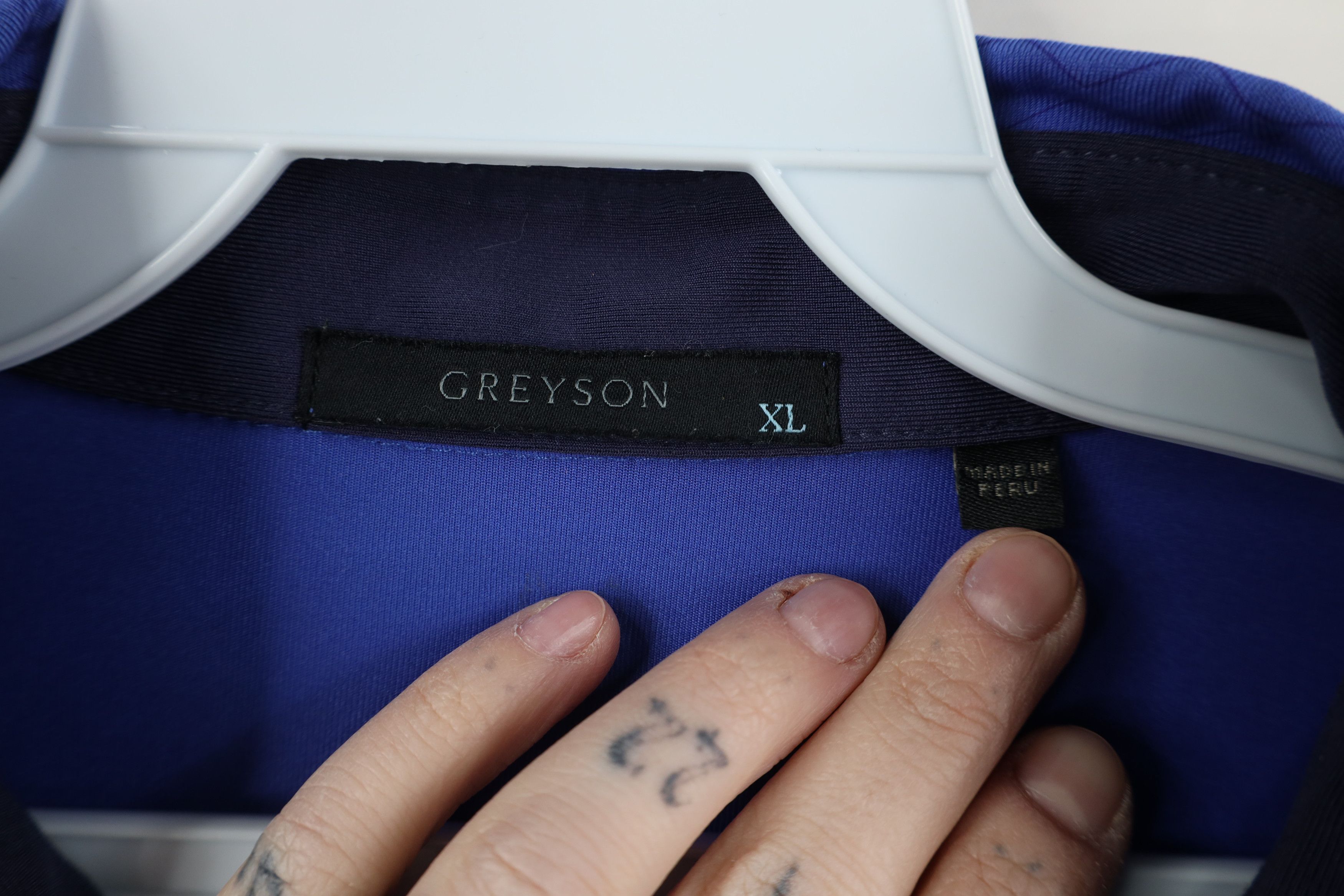 Grenson Greyson Clothiers Athletic Club Striped Knit Golf Polo Shirt Size US XL / EU 56 / 4 - 6 Thumbnail