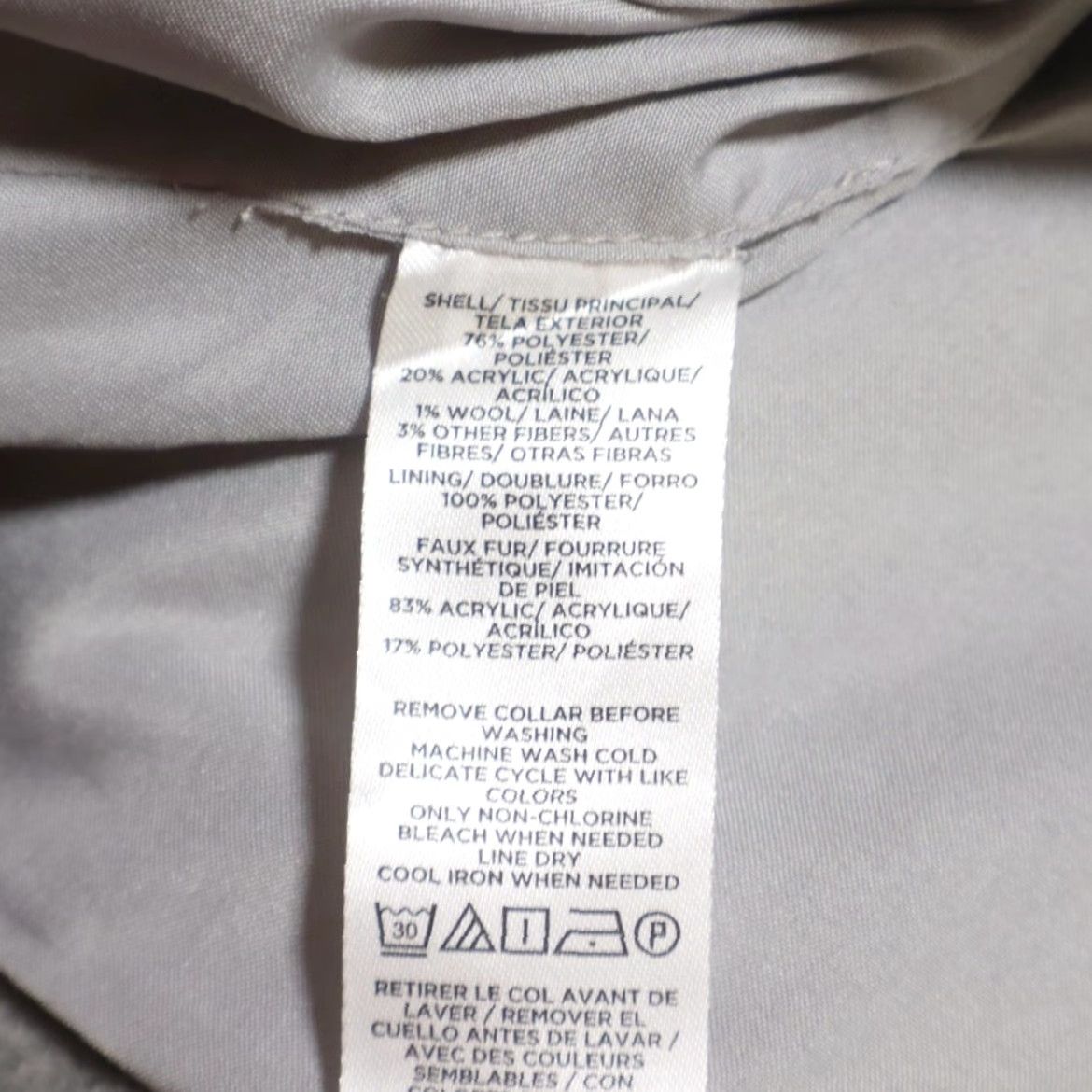 Loft Loft Jacket - Gray Women's S - Double Breasted Fur Collar - Long Sleeve - Solid - Relaxed Fit - 23" Sleeve - Polyester - Dressy Shirt Style (Shirt) Size S / US 4 / IT 40 - 8 Thumbnail