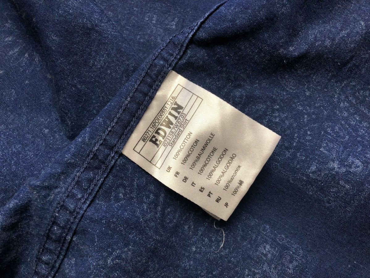 Edwin × Japanese Brand Edwin dark indigo bandana standard shirt Size US S / EU 44-46 / 1 - 8 Thumbnail