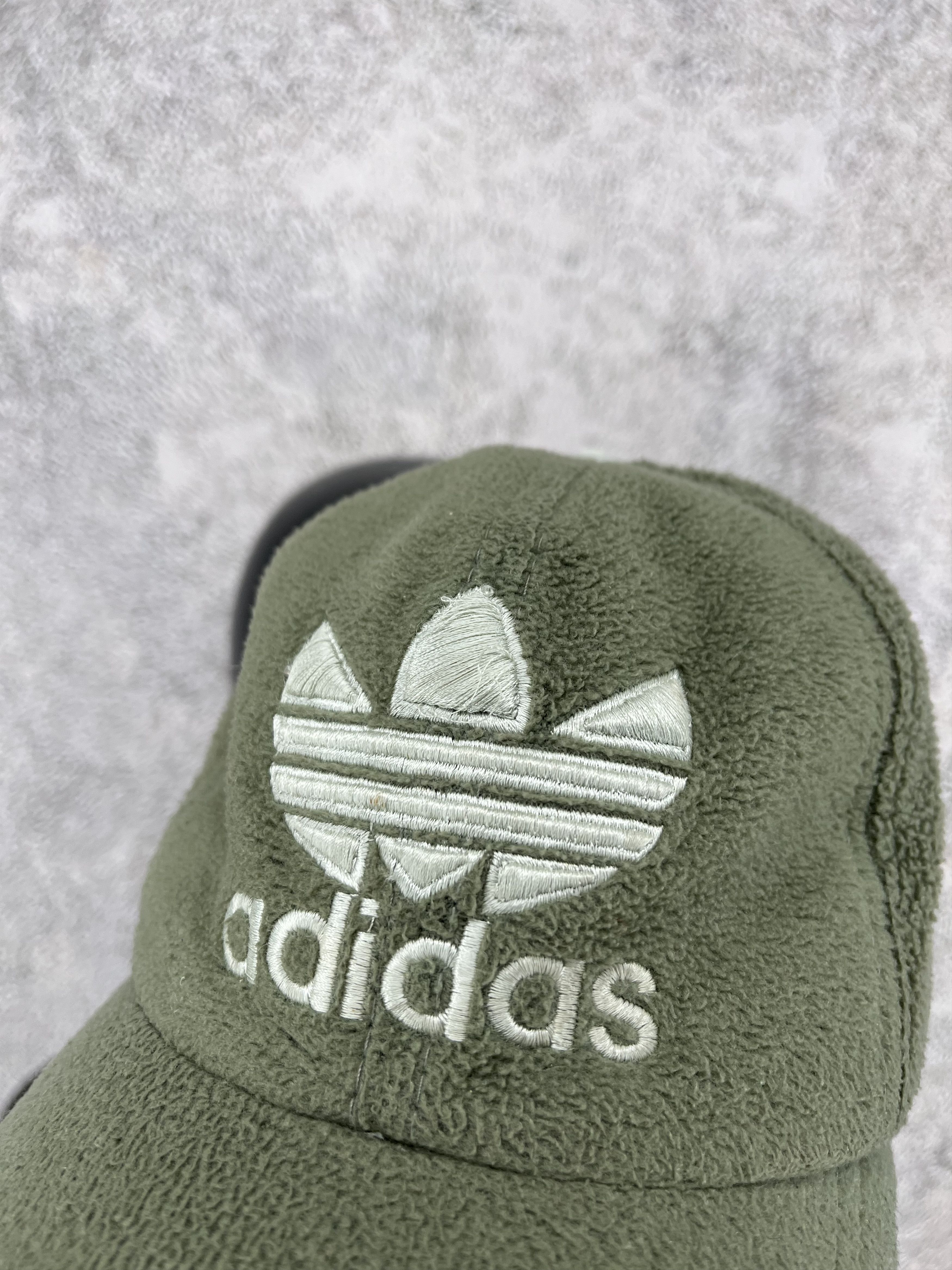 Adidas Vintage 90s Adidas Fleece Winter Gorpcore Cap Size ONE SIZE - 2 Thumbnail