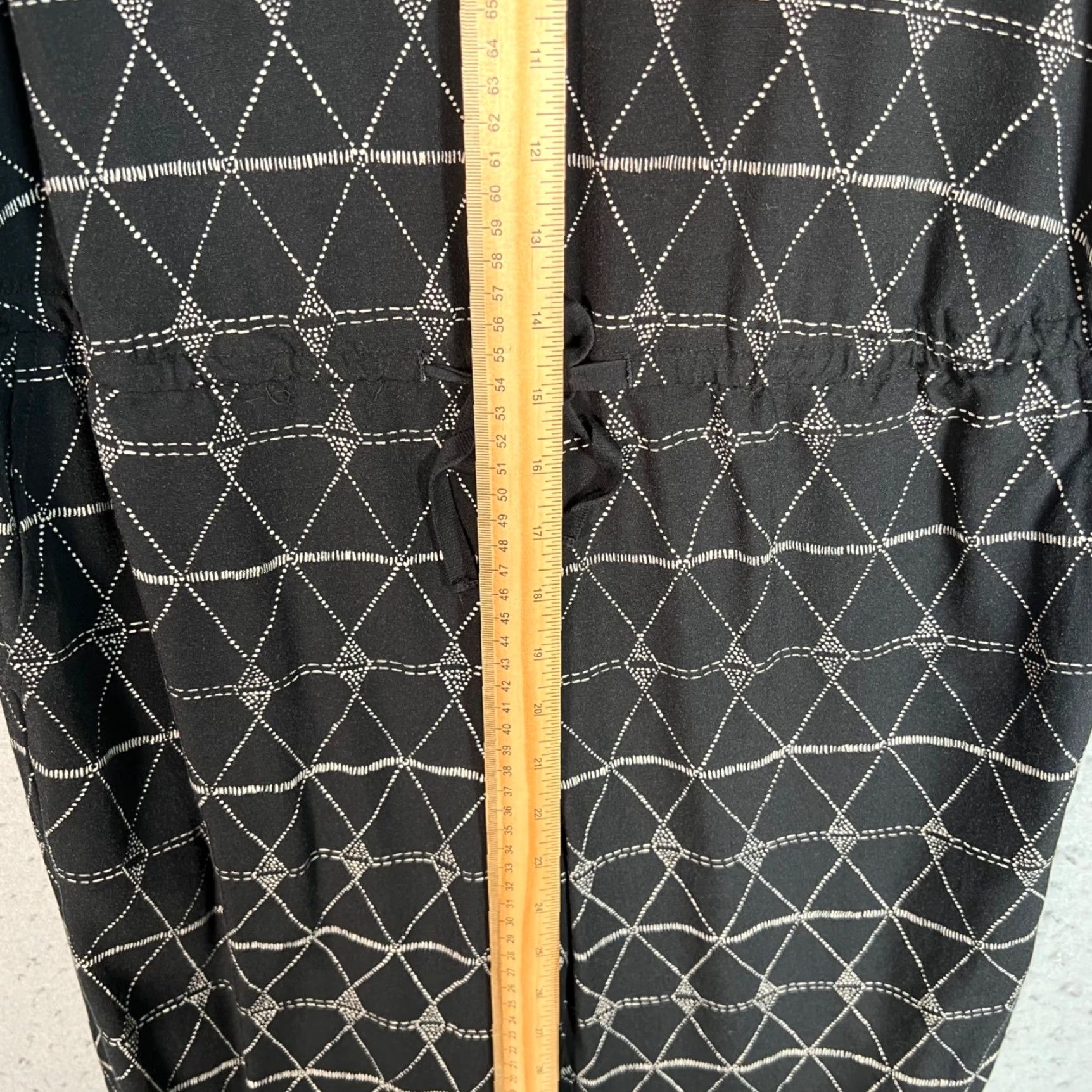 Madewell VINTAGE Madewell 1937 Women's Sleeveless Jumpsuit XS Black & White Diamond Pattern 90s Party Dress Size 26" / US 2 / IT 38 - 6 Thumbnail