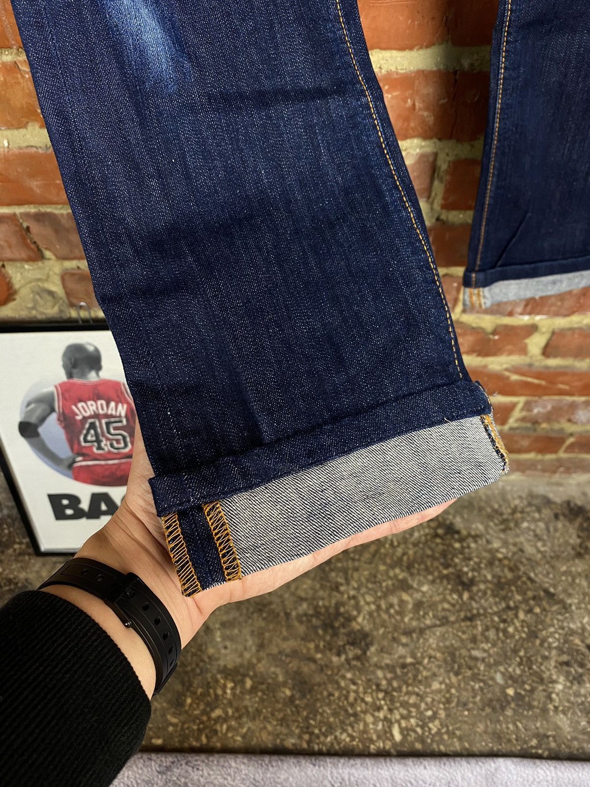 Nudie Jeans Nudie Thin Finn Organic Custom Jeans Size US 33 - 5 Thumbnail