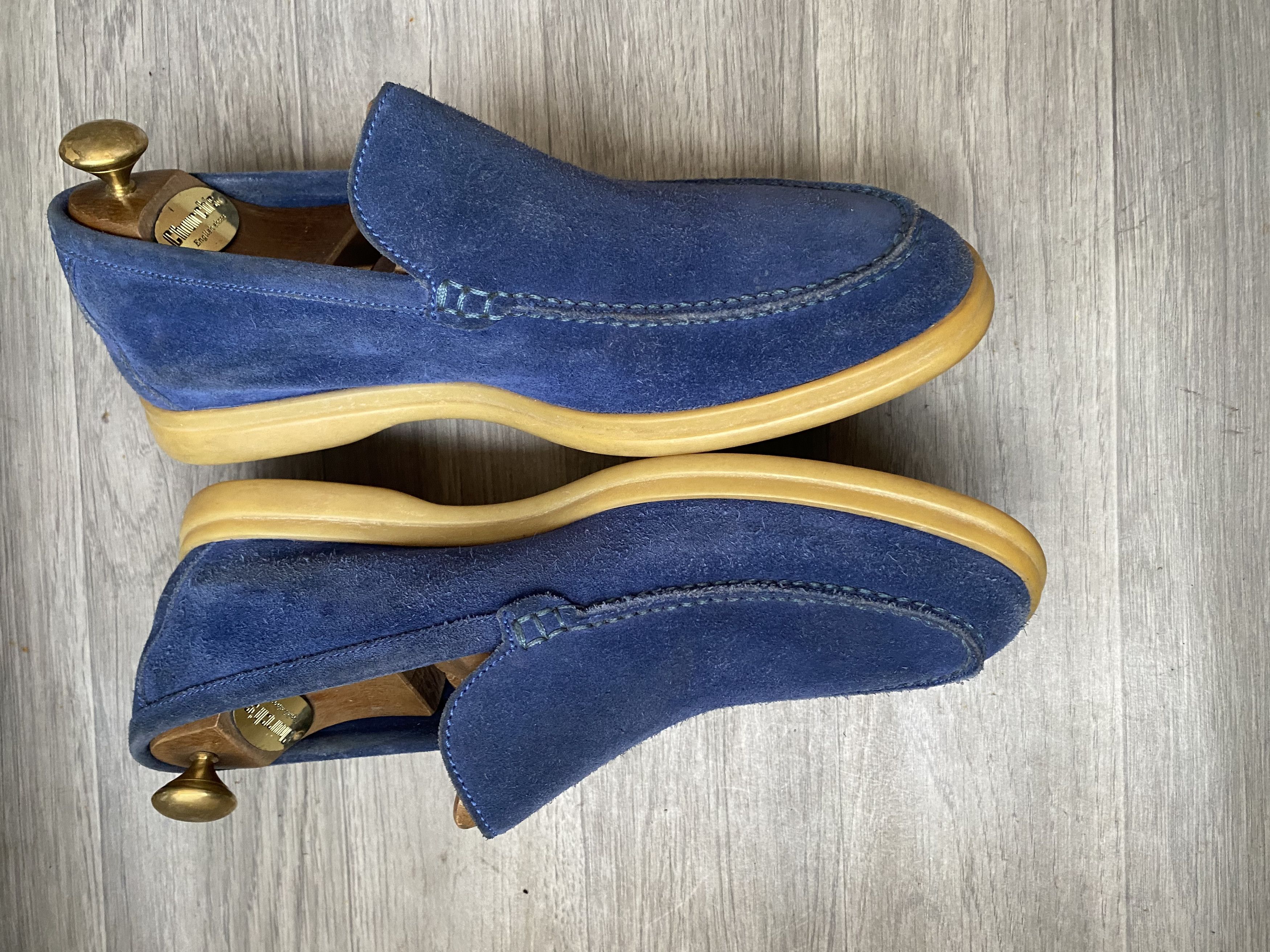 Loro Piana Loro piana summer walk blue suede slip on shoes sz 40 Size US 7 / EU 40 - 9 Thumbnail