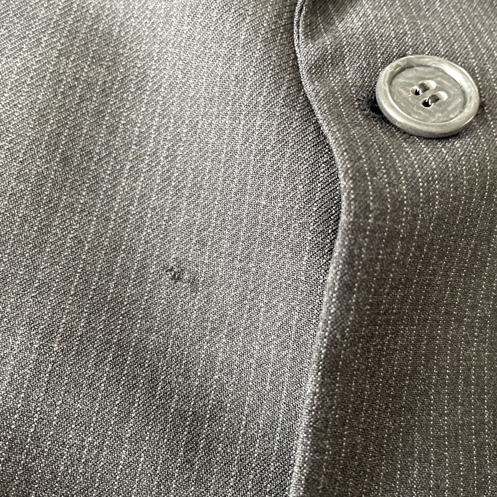 Brooks Brothers Brooks Brothers Blazer Sport Coat Jacket 45R Gray Pinstripe Wool Single-Breasted 3-Button Four-Button Lined Wool City Classic Men Blazer Size 48R - 7 Thumbnail
