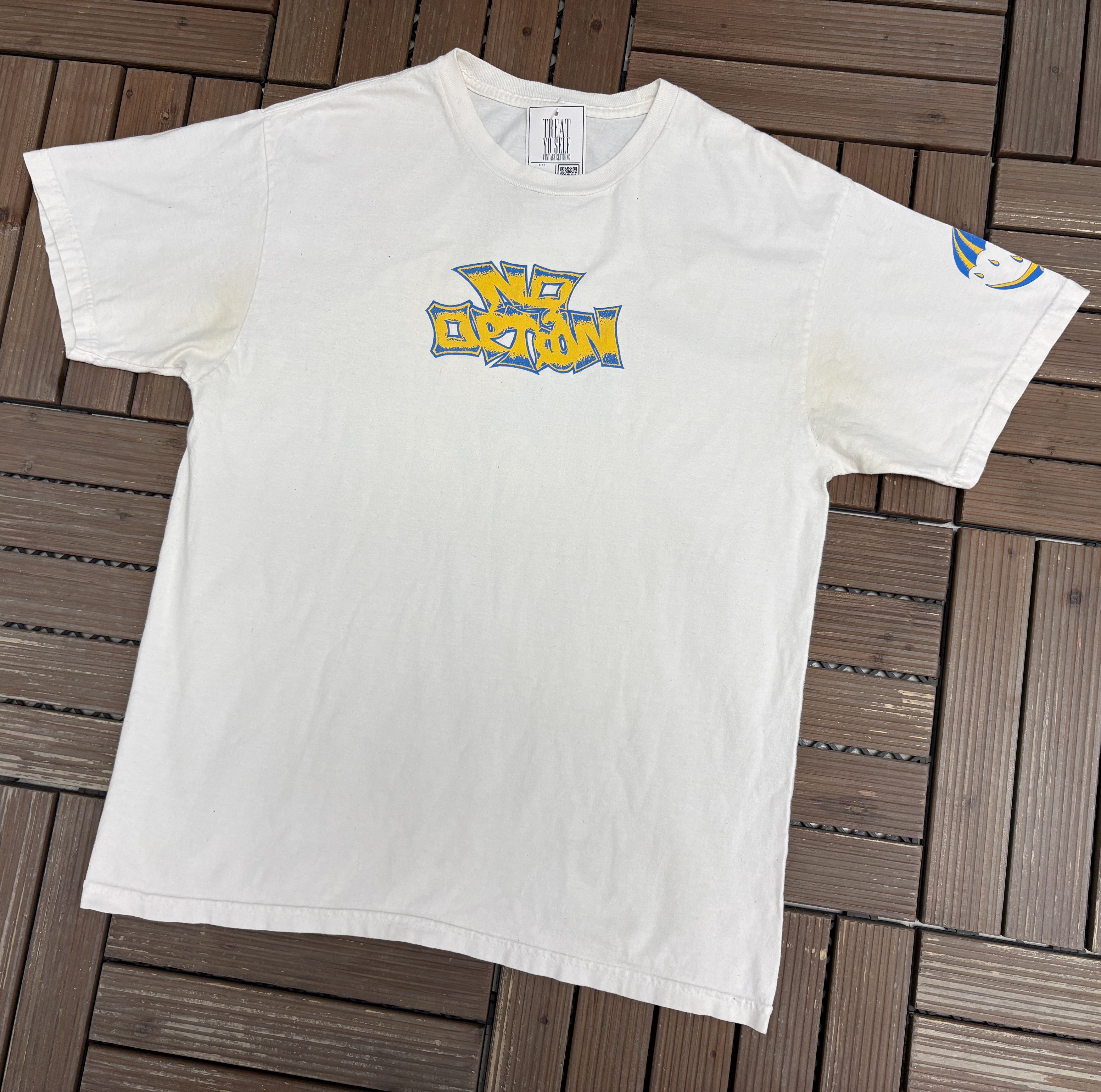 Vintage Delaware Fightin' Blue Hens Vintage White Tee Size US L / EU 52-54 / 3 - 3 Thumbnail