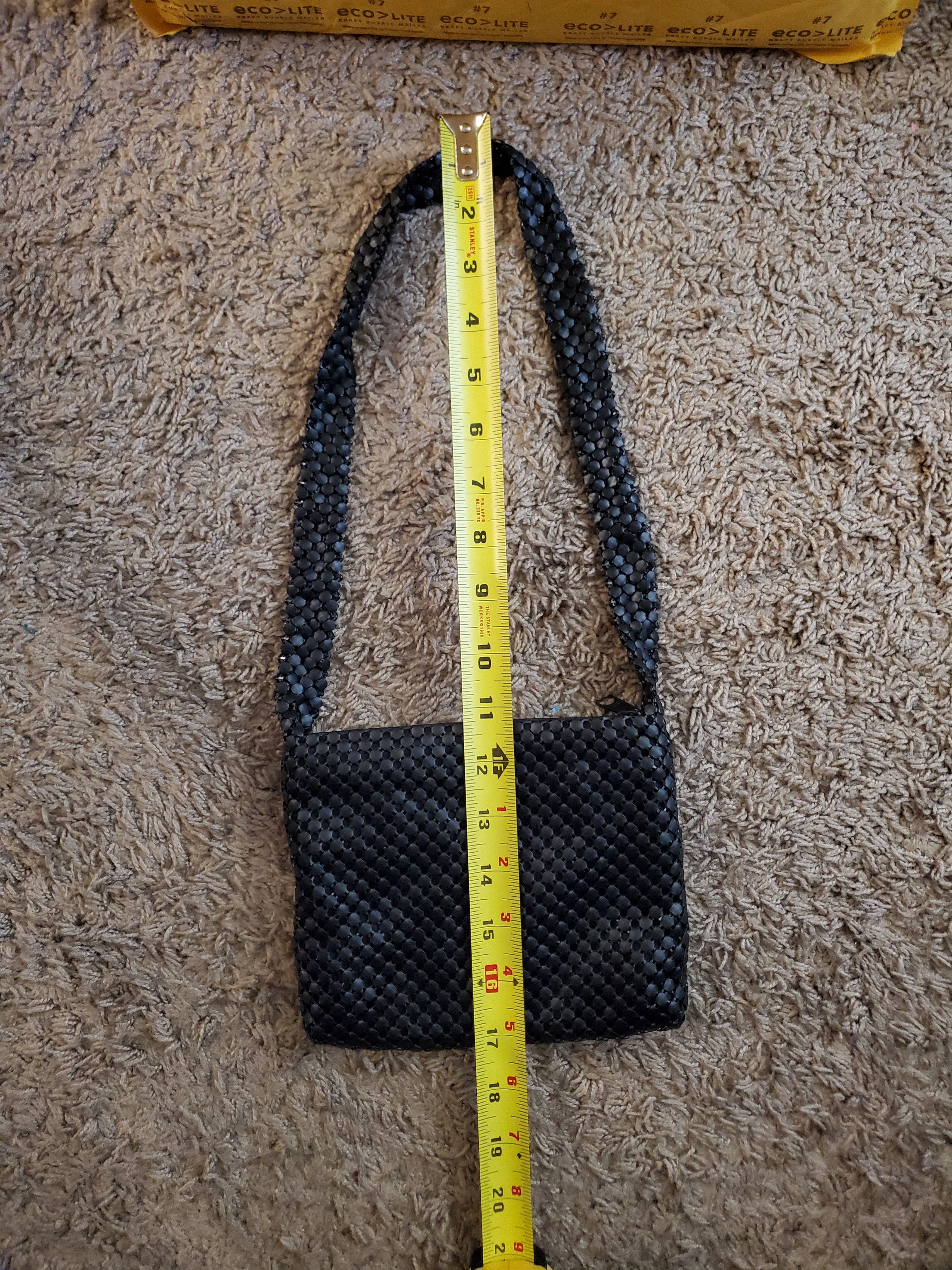 Vintage *NWOT* Unique + Vintage black metal mesh mini shoulder bag Size ONE SIZE - 5 Thumbnail