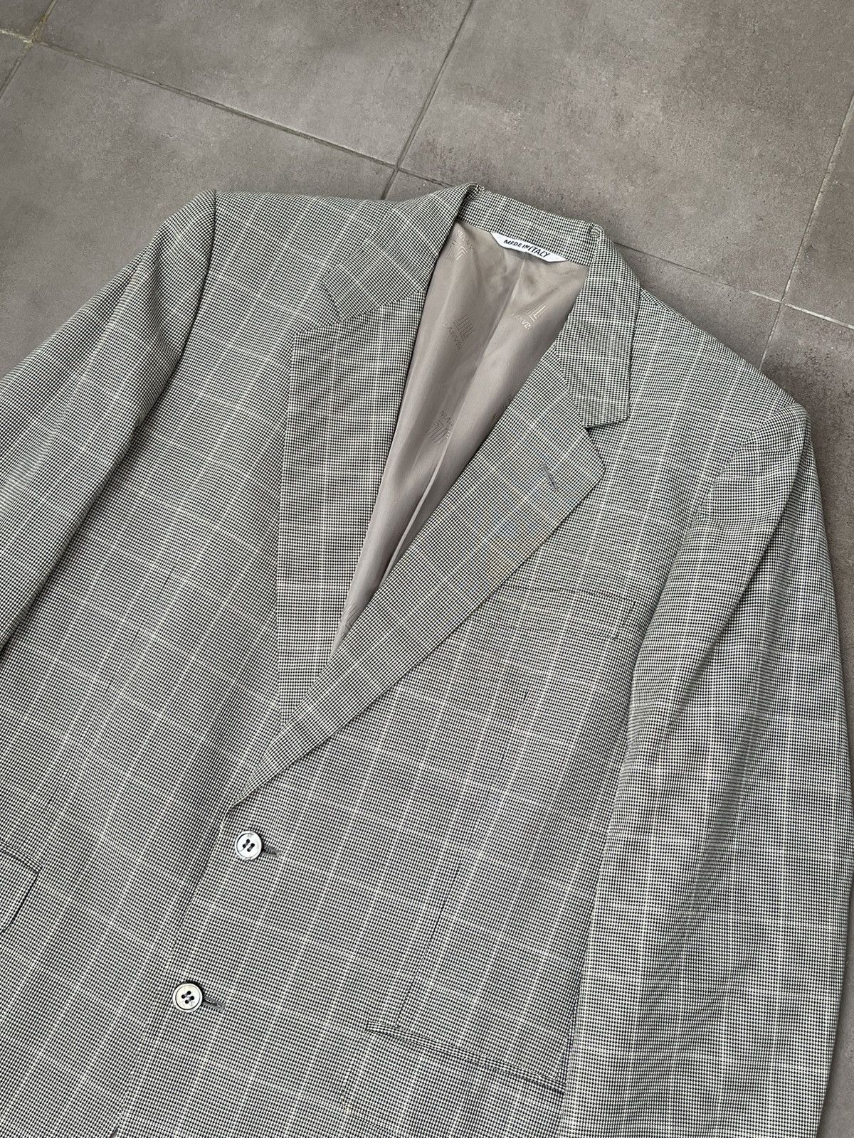 Lanvin Archive Lanvin White Stripped Grey Blazer Size 38R - 9 Thumbnail