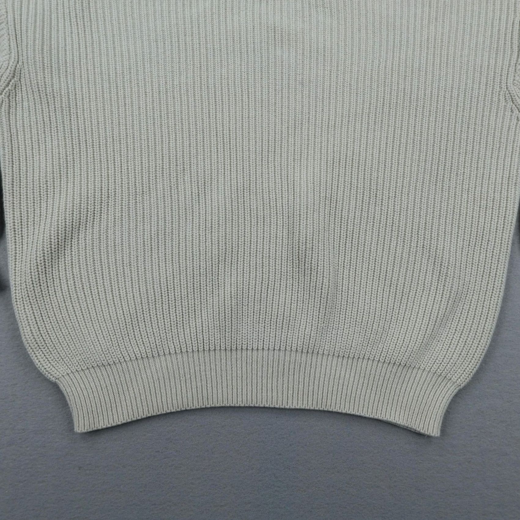 Lands' End VINTAGE Lands' End Sweater Mens Large White Chunky Heavyweight Pullover 90s USA Mens Size US L / EU 52-54 / 3 - 3 Thumbnail
