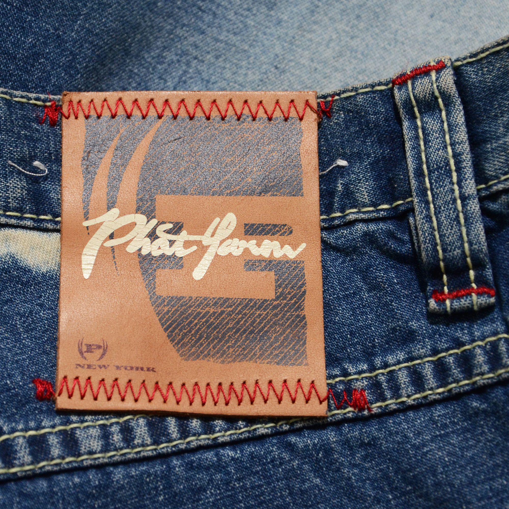 Phat Farm Phat Farm Jeans 32 x 33 Loose Fit 90s Hiphop Streetwear Size US 32 / EU 48 - 3 Thumbnail
