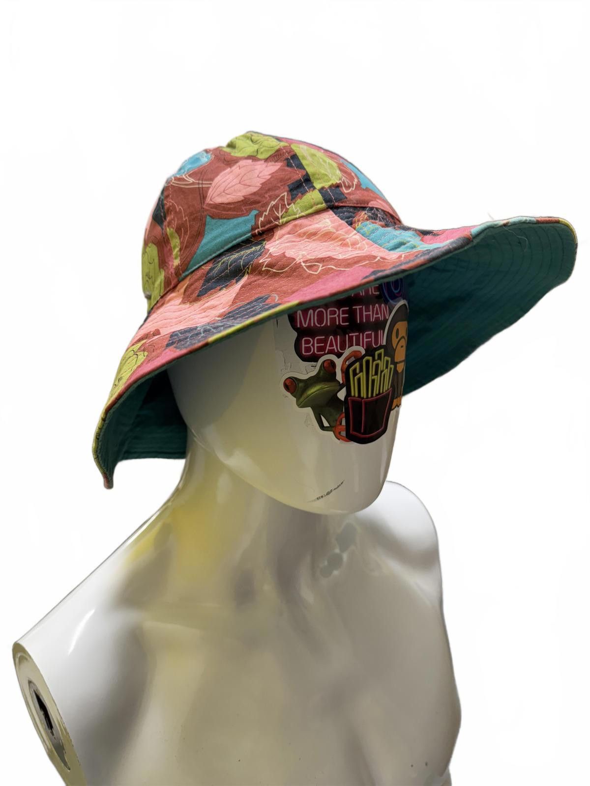 Designer Kitsch Glam Reversible Floral Bucket Hat Size ONE SIZE - 3 Thumbnail