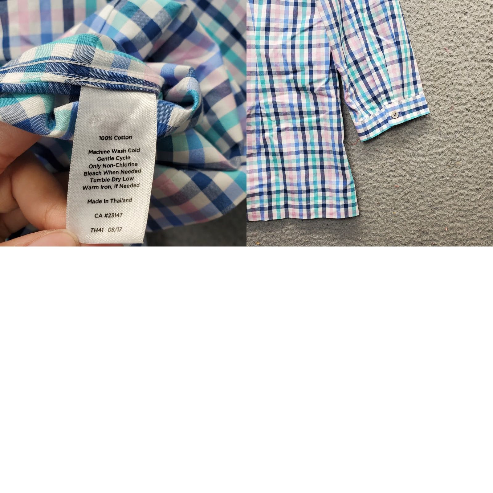 Talbots Talbots Tunic Top Womens Size 2P Multicolor Plaid Non-Iron Ruffle V-Neck Pullover Size XS / US 0-2 / IT 36-38 - 8 Thumbnail
