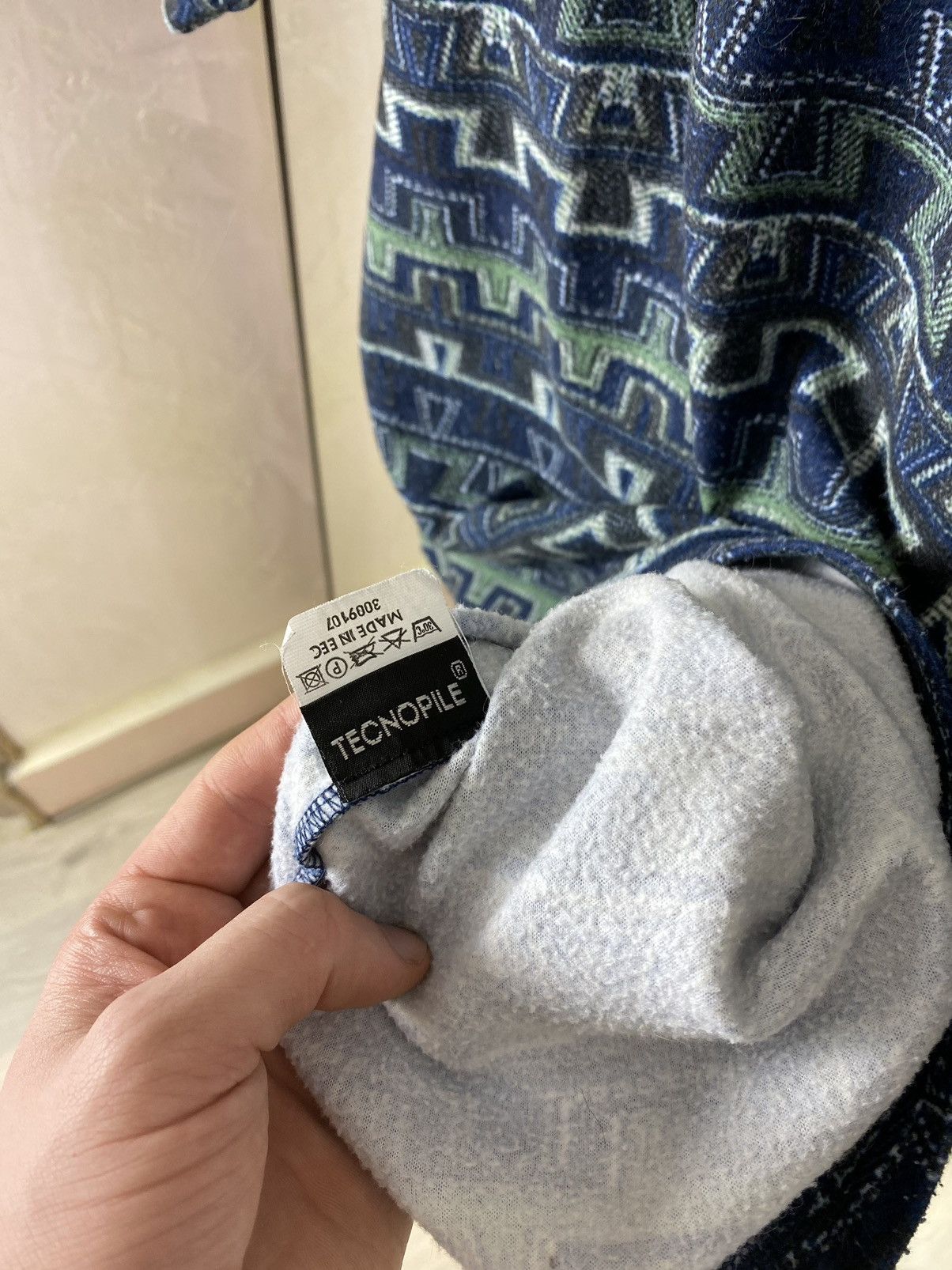 Mammut Mammut Vintage TECNOPILE Geometric Fleece | Retro Outdoor Size US L / EU 52-54 / 3 - 6 Thumbnail