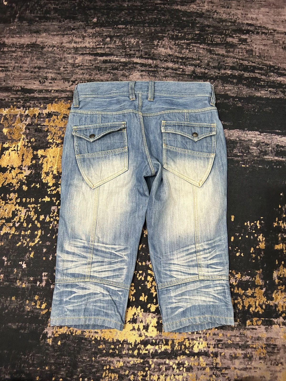 Japanese Brand Hideaways Nicole Multipocket Short Jeans Size US 31 - 3 Thumbnail