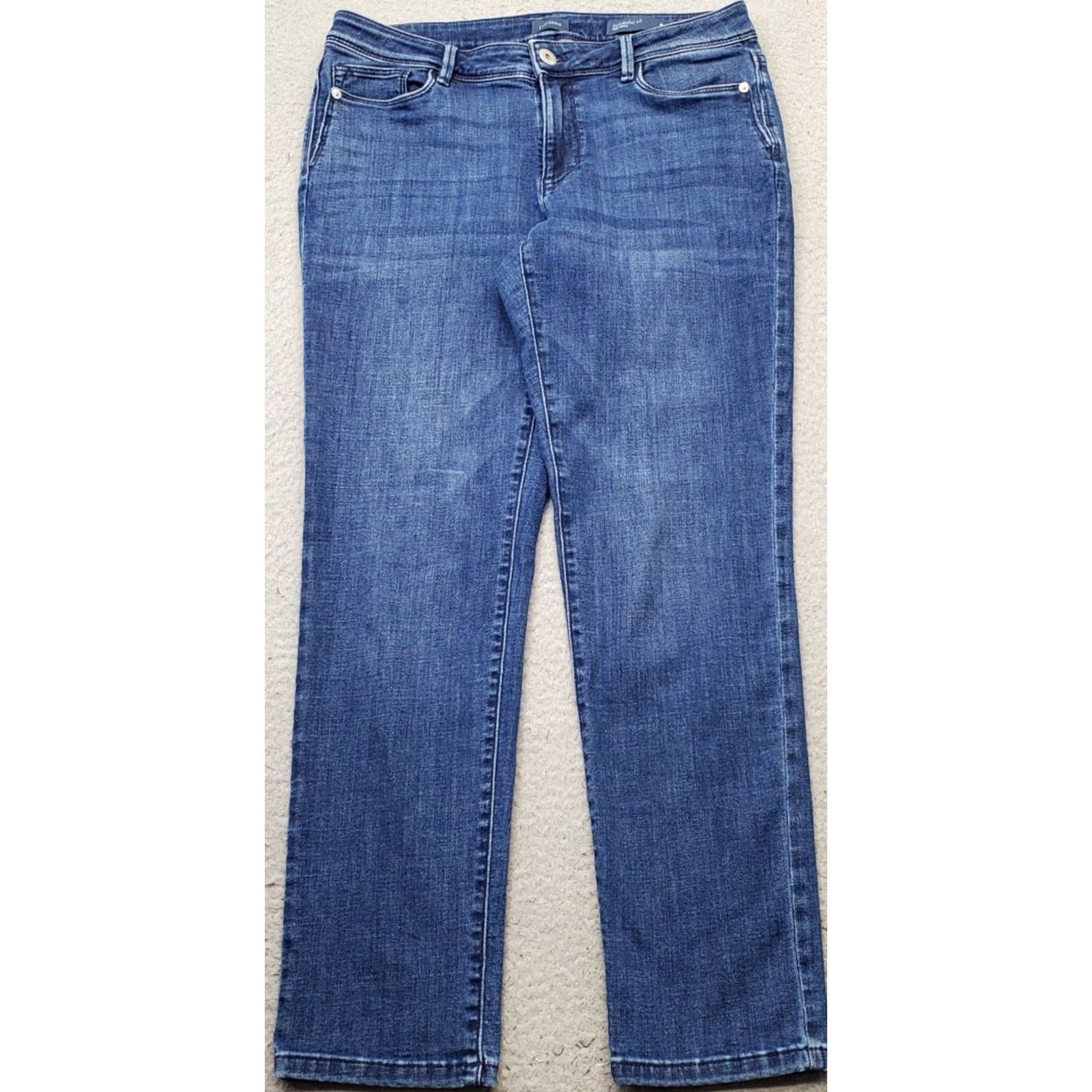 J. Jill J. Jill Slim Ankle Jeans Womens 8 Blue Denim Authentic Fit Stretch Streetwear Jeans Womens 8 Blue Denim Slim Ankle J. Jill Size 30" / US 8 / IT 44 - 2 Thumbnail