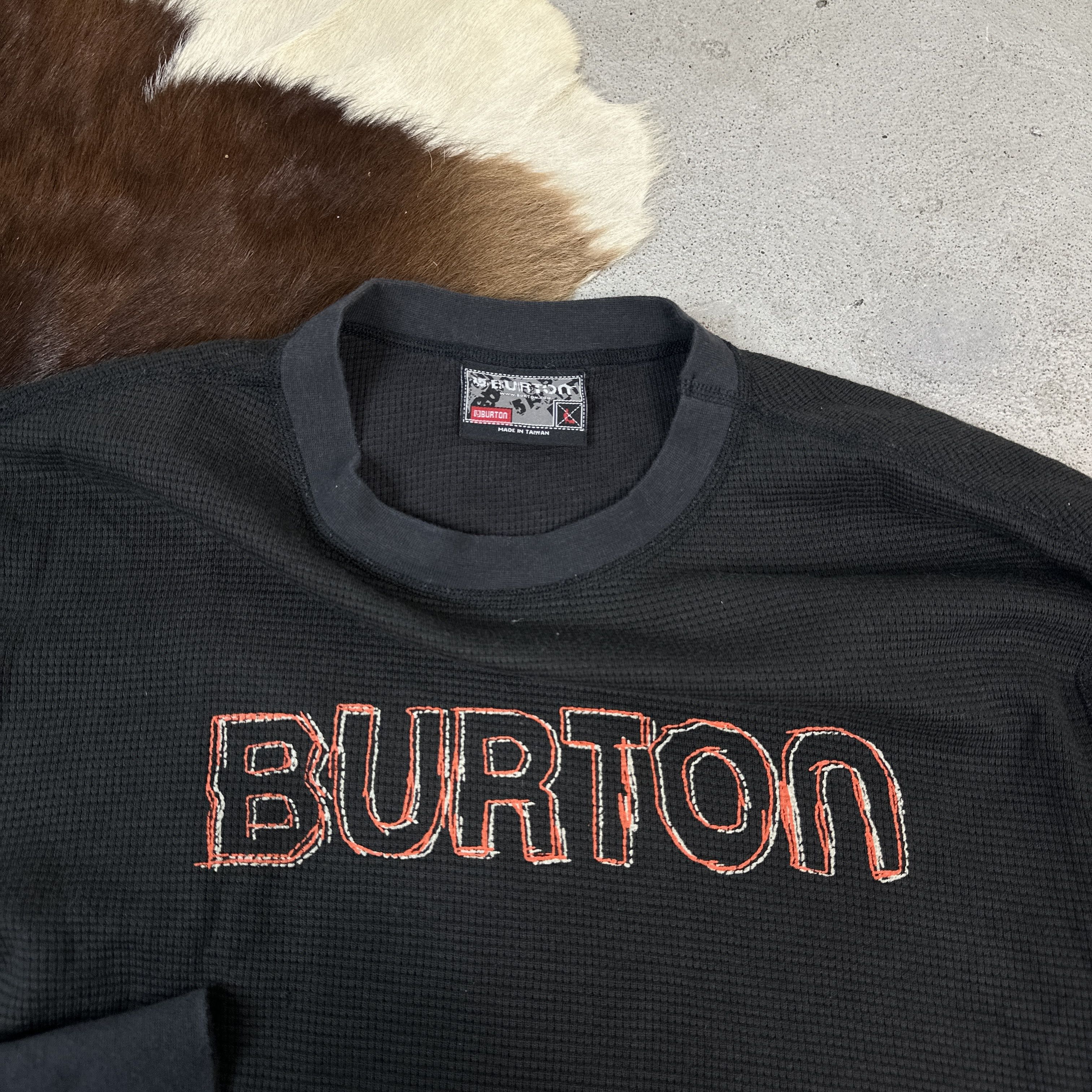 Burton × Vintage Longsleeve Vintage Waffle Burton Size US L / EU 52-54 / 3 - 4 Thumbnail
