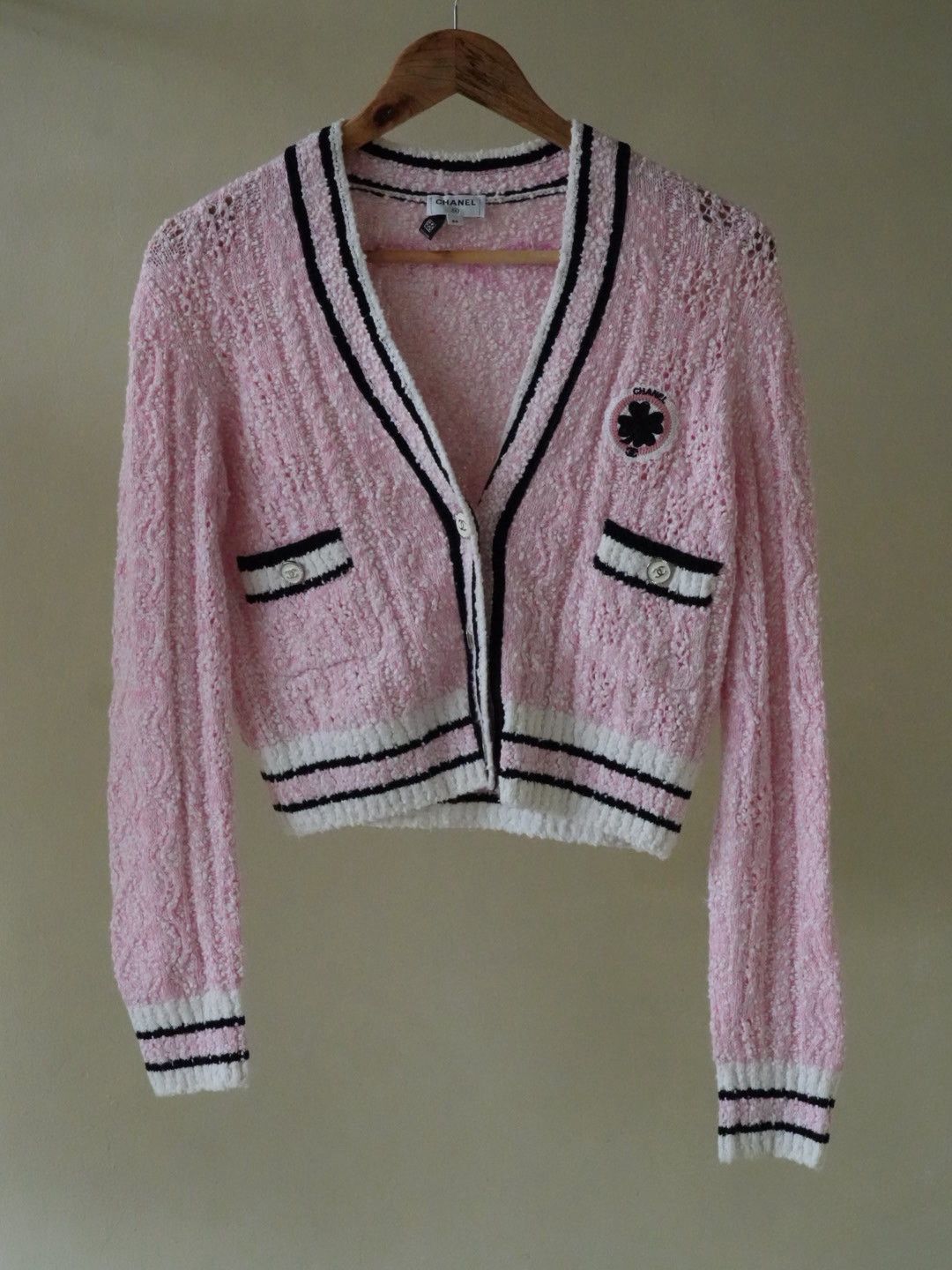 Chanel Chanel Pink 24P Tweed Button-Up Cardigan Size XS / US 0-2 / IT 36-38 - 1 Thumbnail