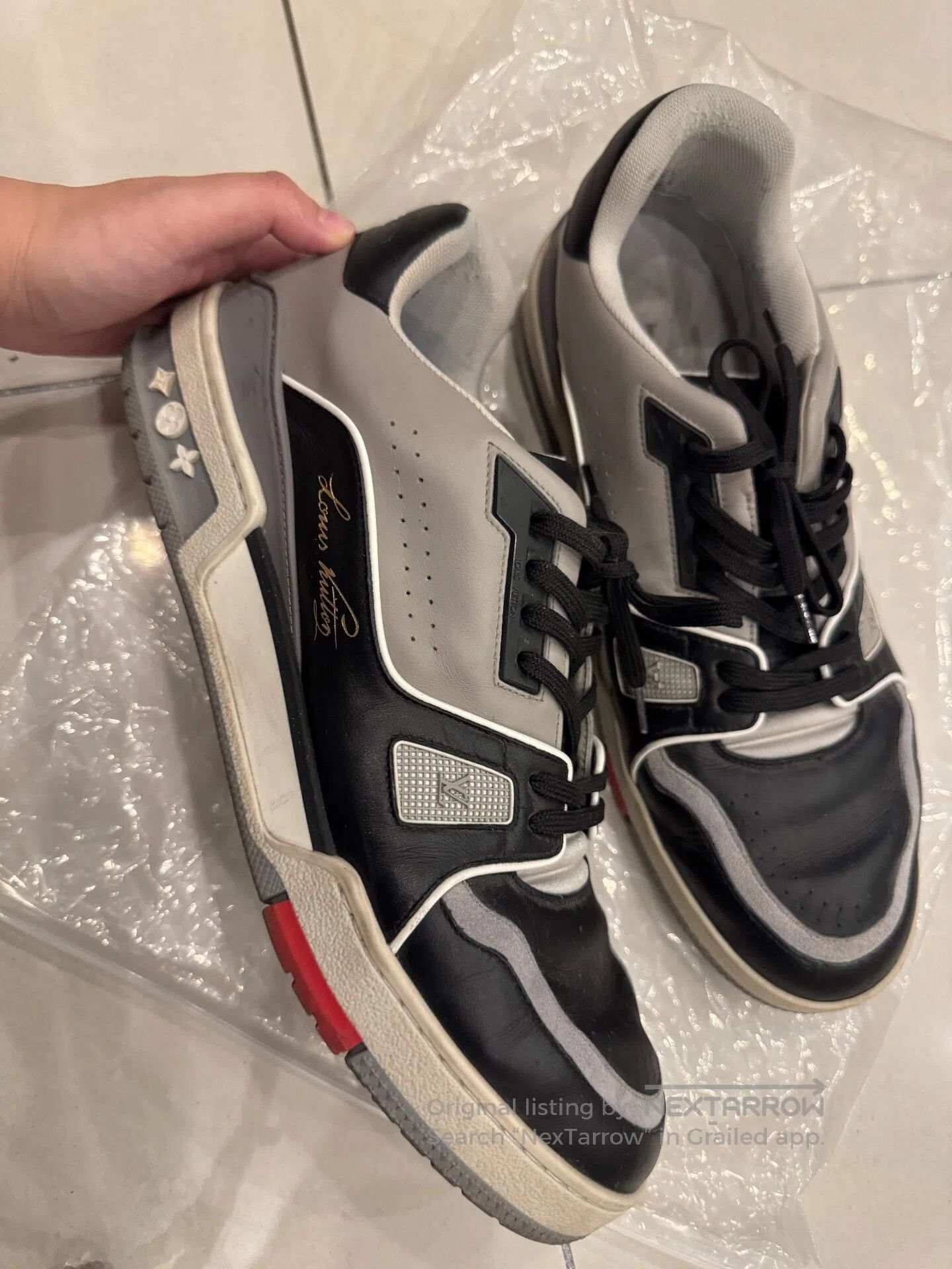 Louis Vuitton Louis Vuitton Original Black Cement Trainer. Size US 9.5 / EU 42-43 - 1 Thumbnail