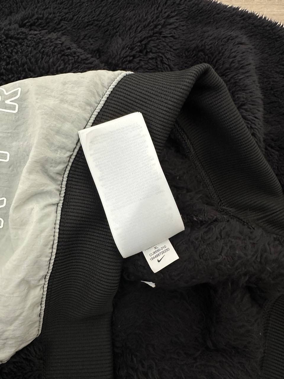 Nike × Nike ACG × Vintage Vintage Nike Sherpa Black Ninja Fleece Hoodie Size M / US 6-8 / IT 42-44 - 10 Thumbnail