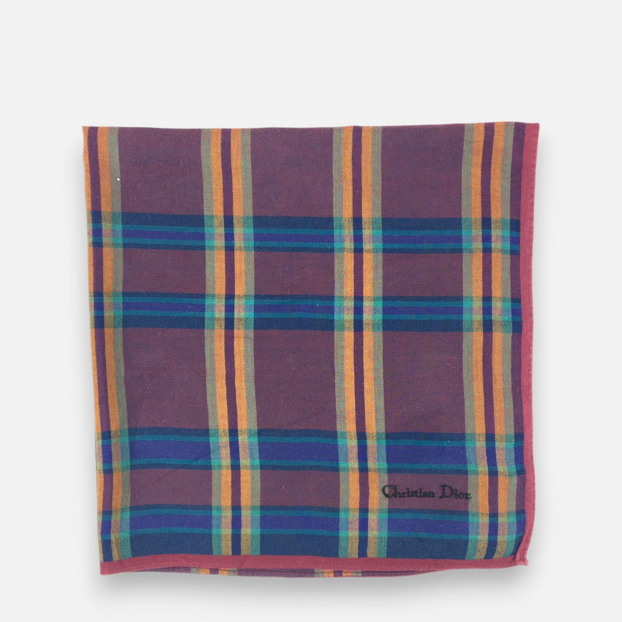 Japanese Brand Christian Dior Handkerchief Pocket Square Bandana Size ONE SIZE - 2 Thumbnail