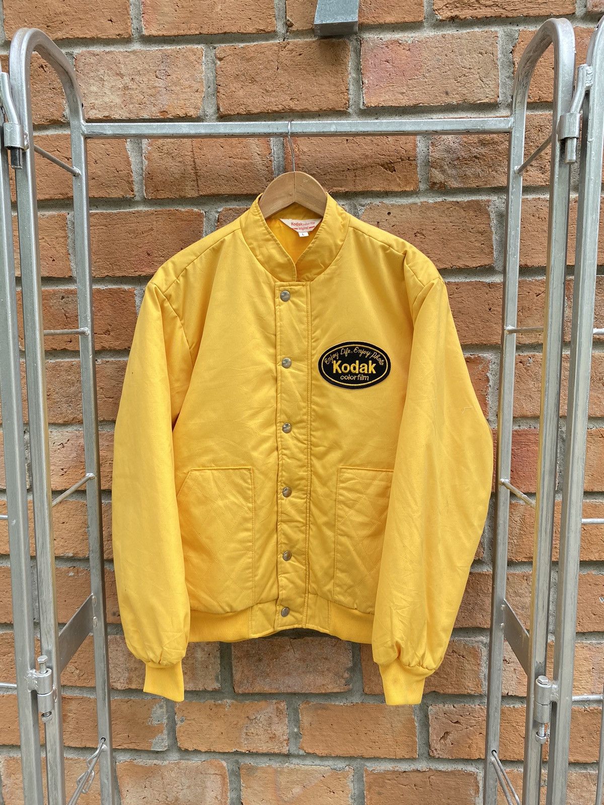 Kodak Kodak vintage yellow bomber jacket Size US L / EU 52-54 / 3 - 13 Thumbnail