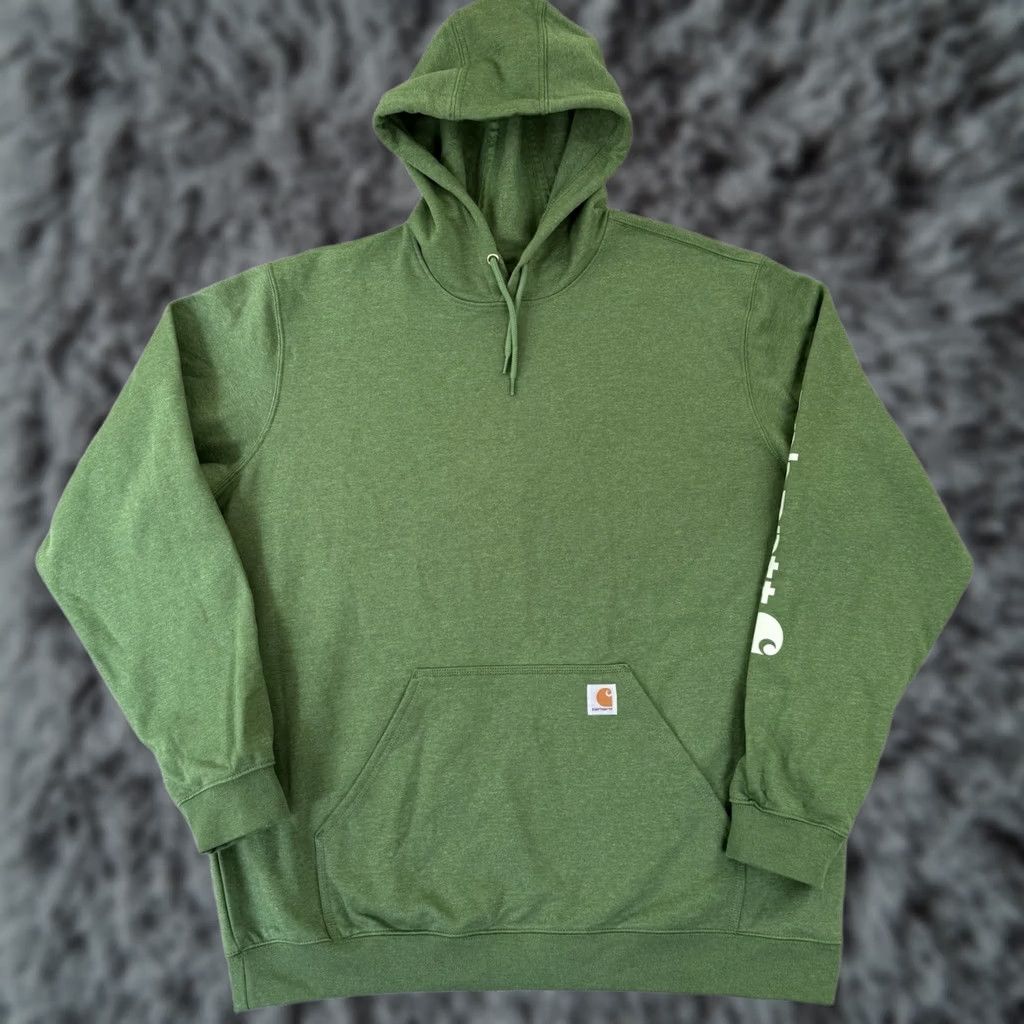 Carhartt Vintage Carhartt Sweatshirt Men 2XL Green Hoodie Loose Original Fit Fleece Work Outdoor Size US XXL / EU 58 / 5 - 1 Thumbnail