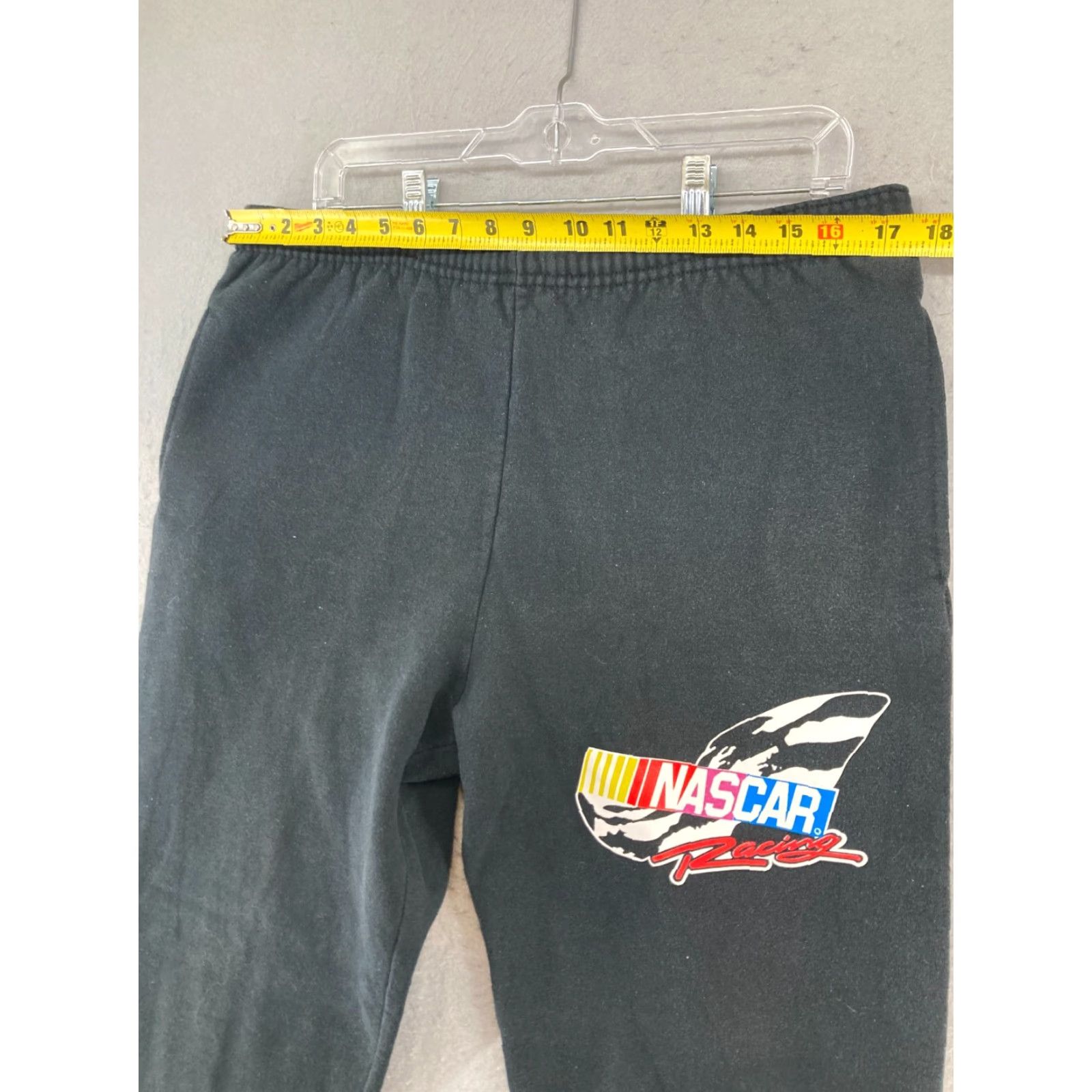 Jerzees VINTAGE JERZEES Super Sweats Jogger Pants Medium Black NASCAR 90s Mens Size US 31 - 2 Thumbnail