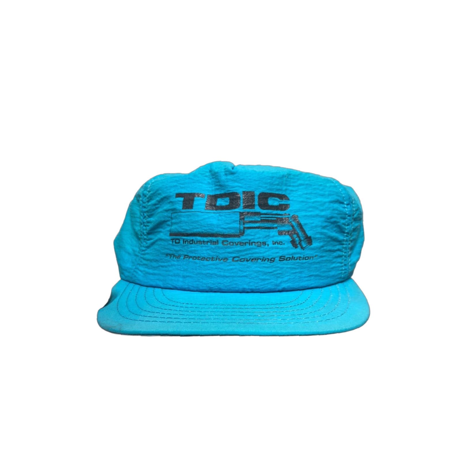 Altea VINTAGE strapback Hat cap nylon lightweight blue teal TD industrial coverings Men Adjustable Blue Strapback Nylon Light Weight Size ONE SIZE - 1 Thumbnail