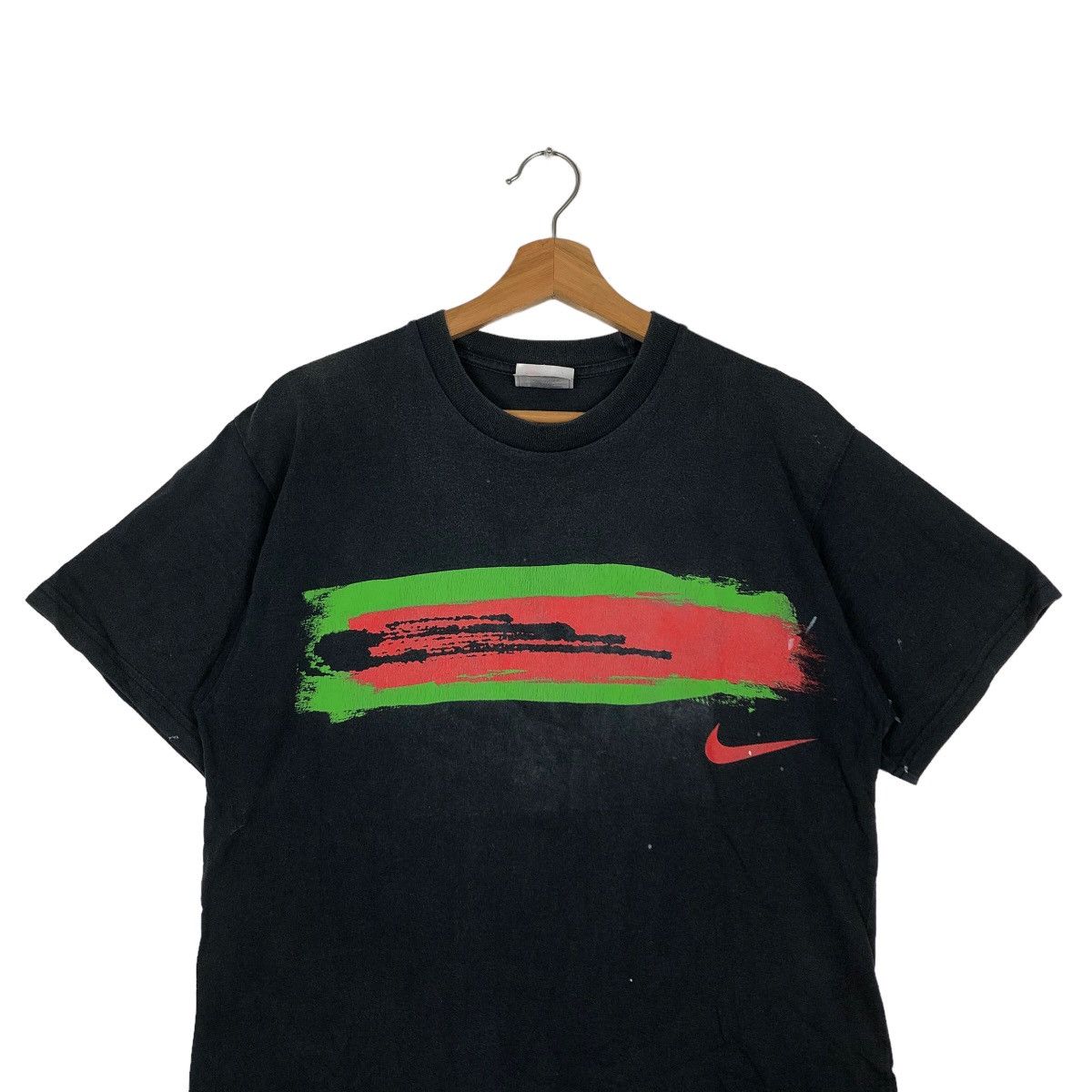 Nike 🔥Vintage 2000 Nike Big Swoosh Tee Y2K Streetwear Size US S / EU 44-46 / 1 - 3 Thumbnail
