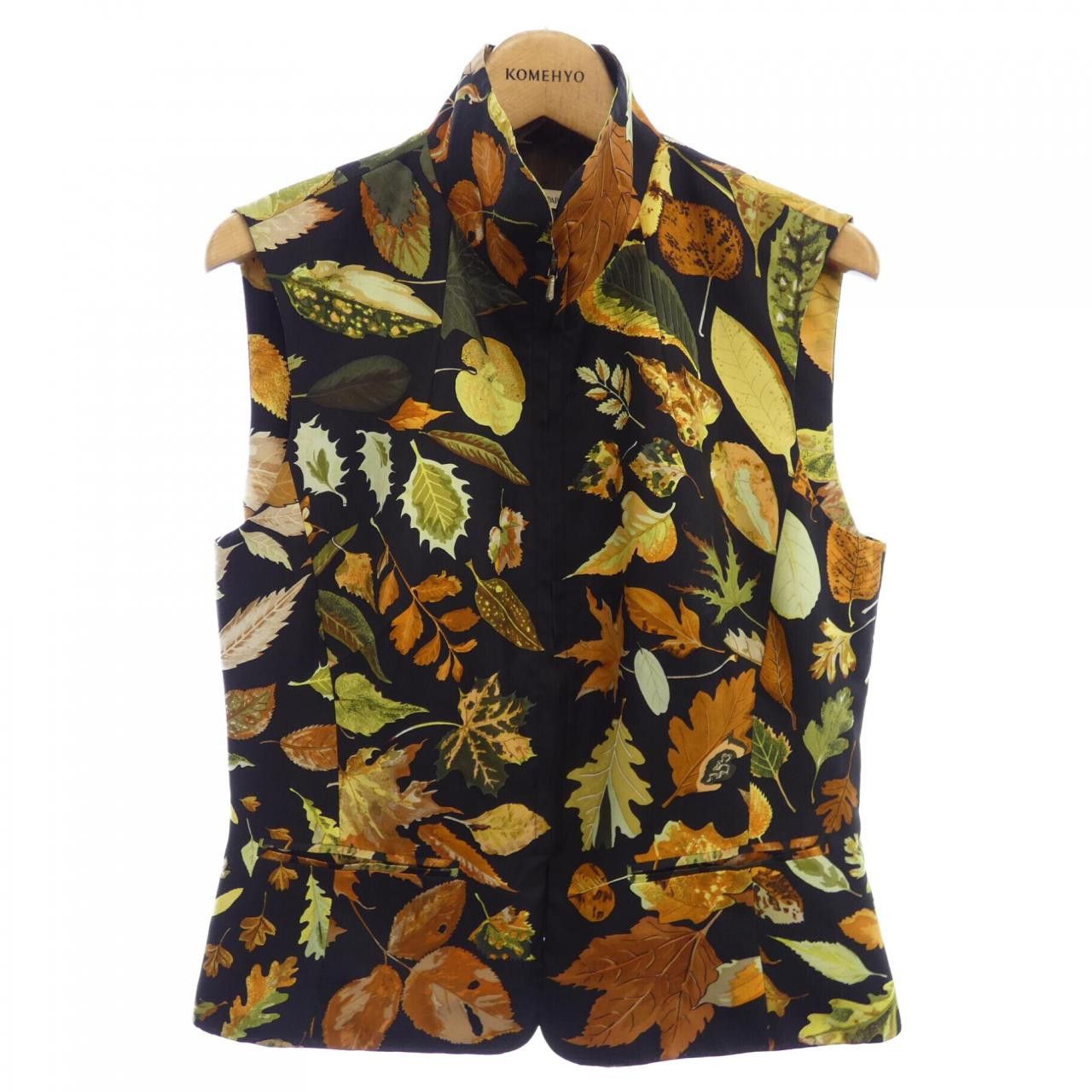 Hermes Hermes Hermes Twill Laine Silk Vest Textile Tops DUTY FREE for USA Size ONE SIZE - 1 Thumbnail