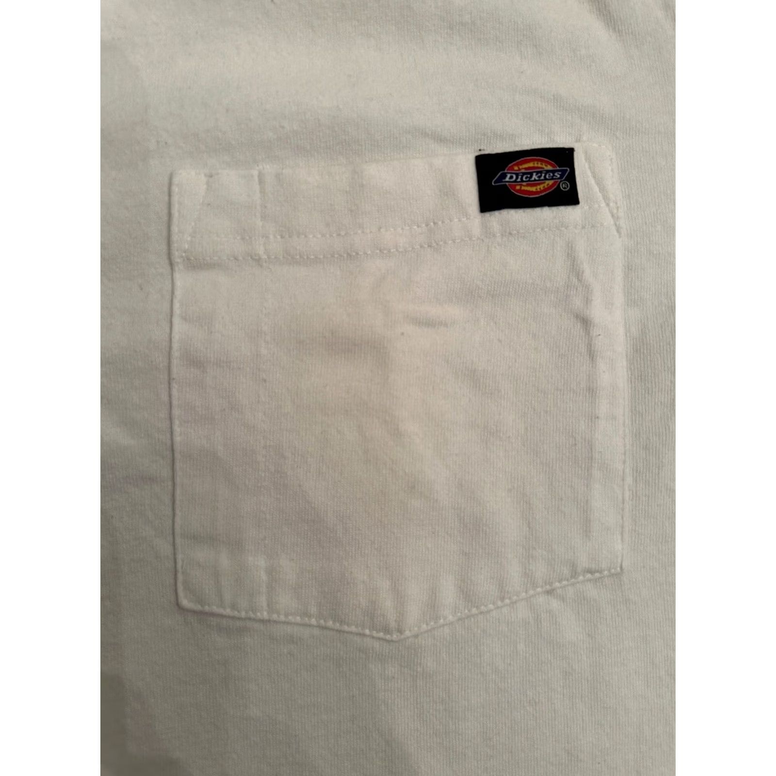 Dickies Dickies T-Shirt Short Sleeve 3 Button Pocket Workwear White Mens Large L Mens Shirt Size US L / EU 52-54 / 3 - 2 Thumbnail
