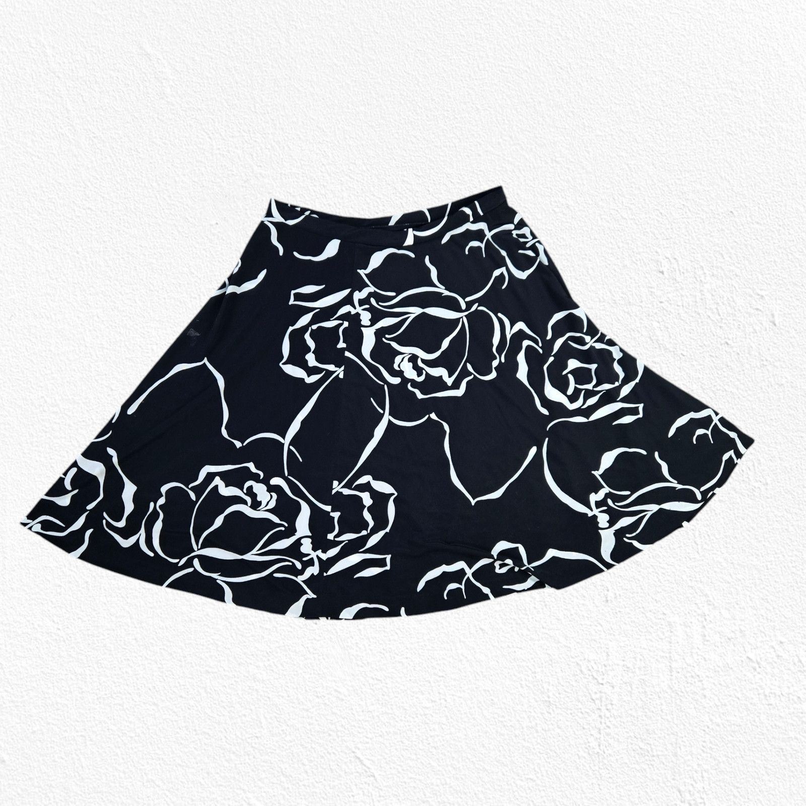 Vintage 80s Floral Midi Skirt USA Made Size 14 Size 36" / US 14 / IT 50 - 8 Thumbnail