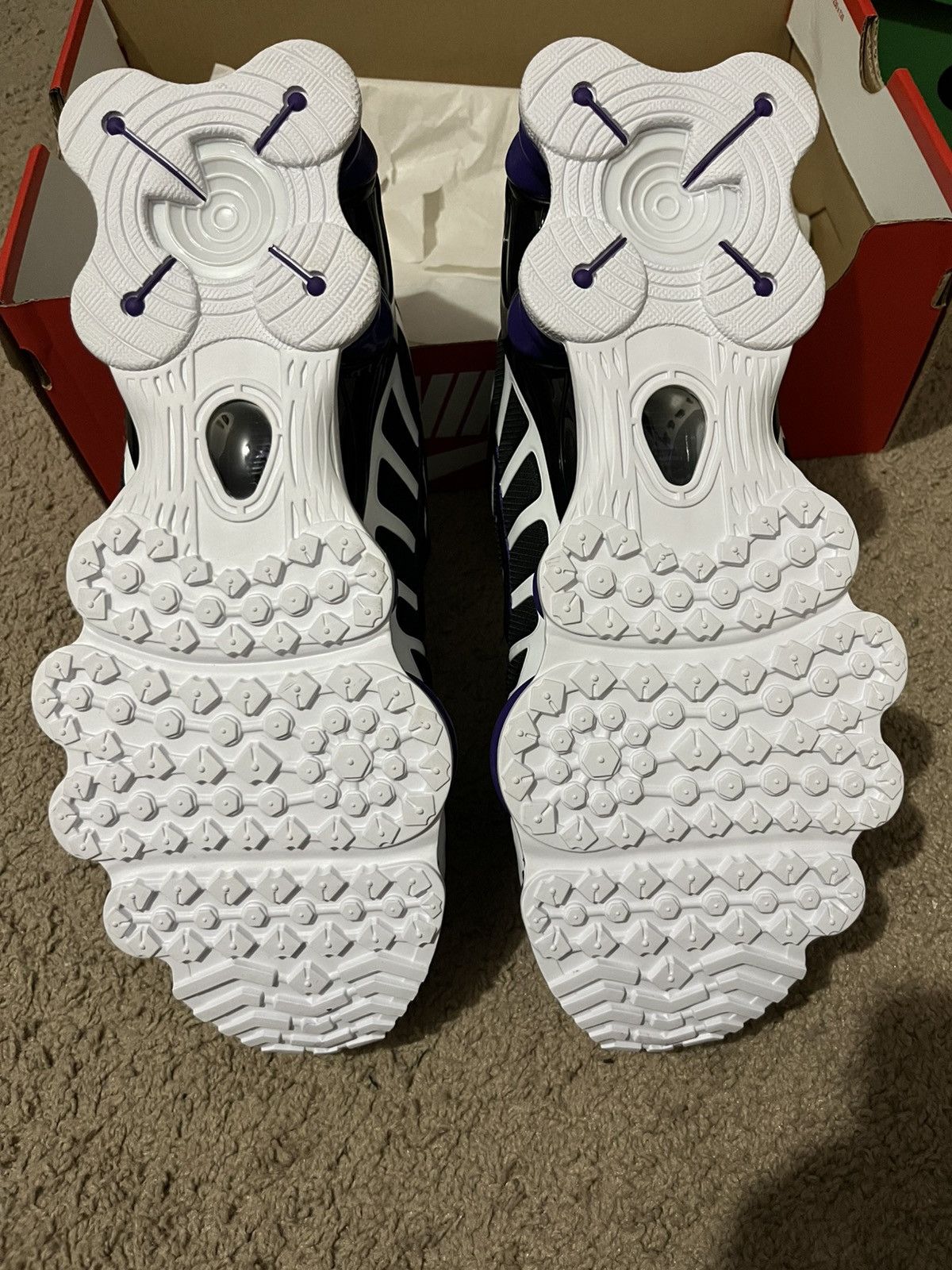 Nike Nike Shox TL ‘Black/Court Purple-White’ Size US 11.5 / EU 44-45 - 5 Thumbnail