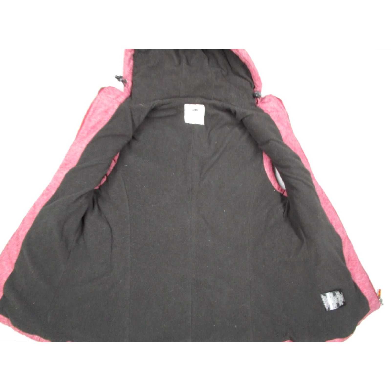 Vintage Arbor Vest Womens Medium Red Wool Blend Hooded Full Zip Quilted Fleece Lined Size M / US 6-8 / IT 42-44 - 4 Thumbnail
