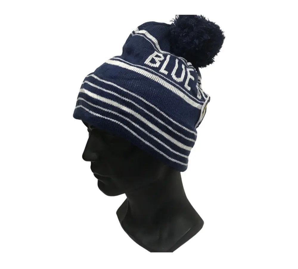 Vintage × Wrangler Wrangler Blue Bell Bobble Beanie Hat Size ONE SIZE - 1 Thumbnail