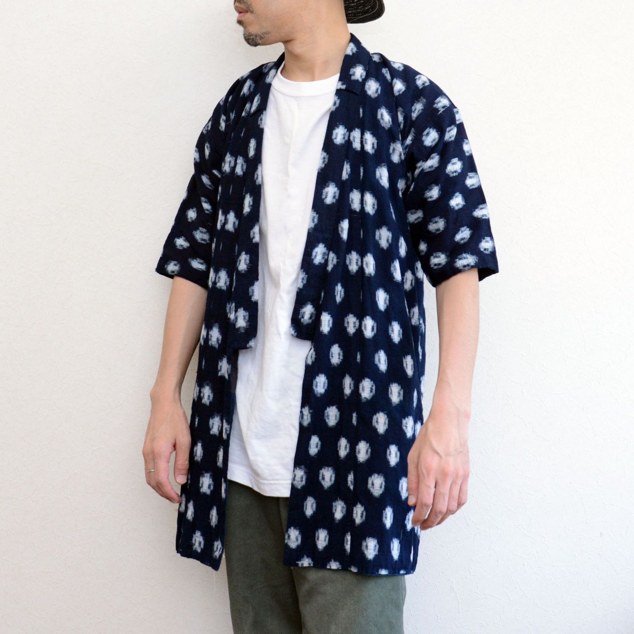 Other Indigo Kasuri Cotton Kimono Showa Era Vintage for Remake Use Size XS / US 0-2 / IT 36-38 - 16 Thumbnail