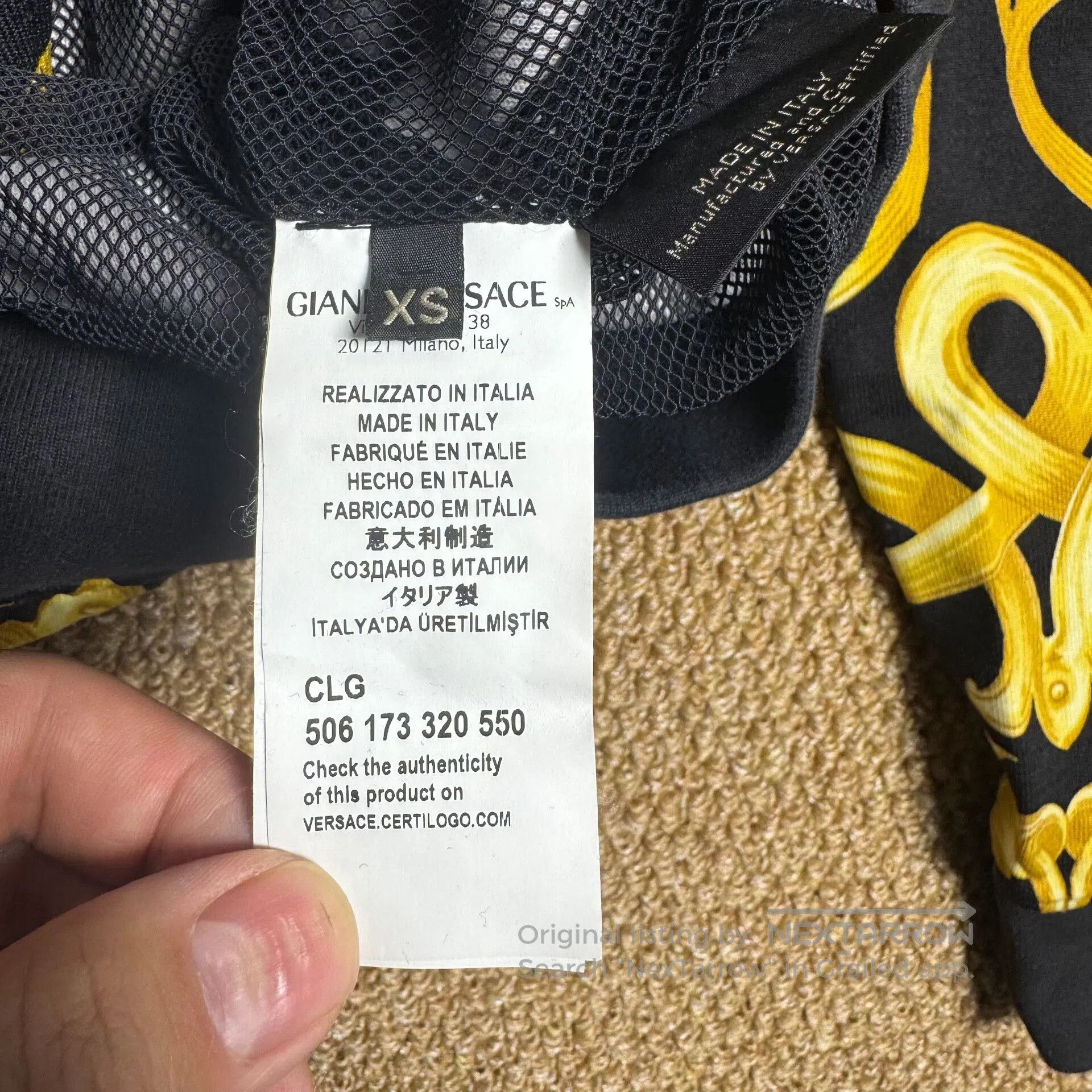 Versace Versace Baroque Black Gold Hooded Jacket. Size US XS / EU 42 / 0 - 4 Thumbnail