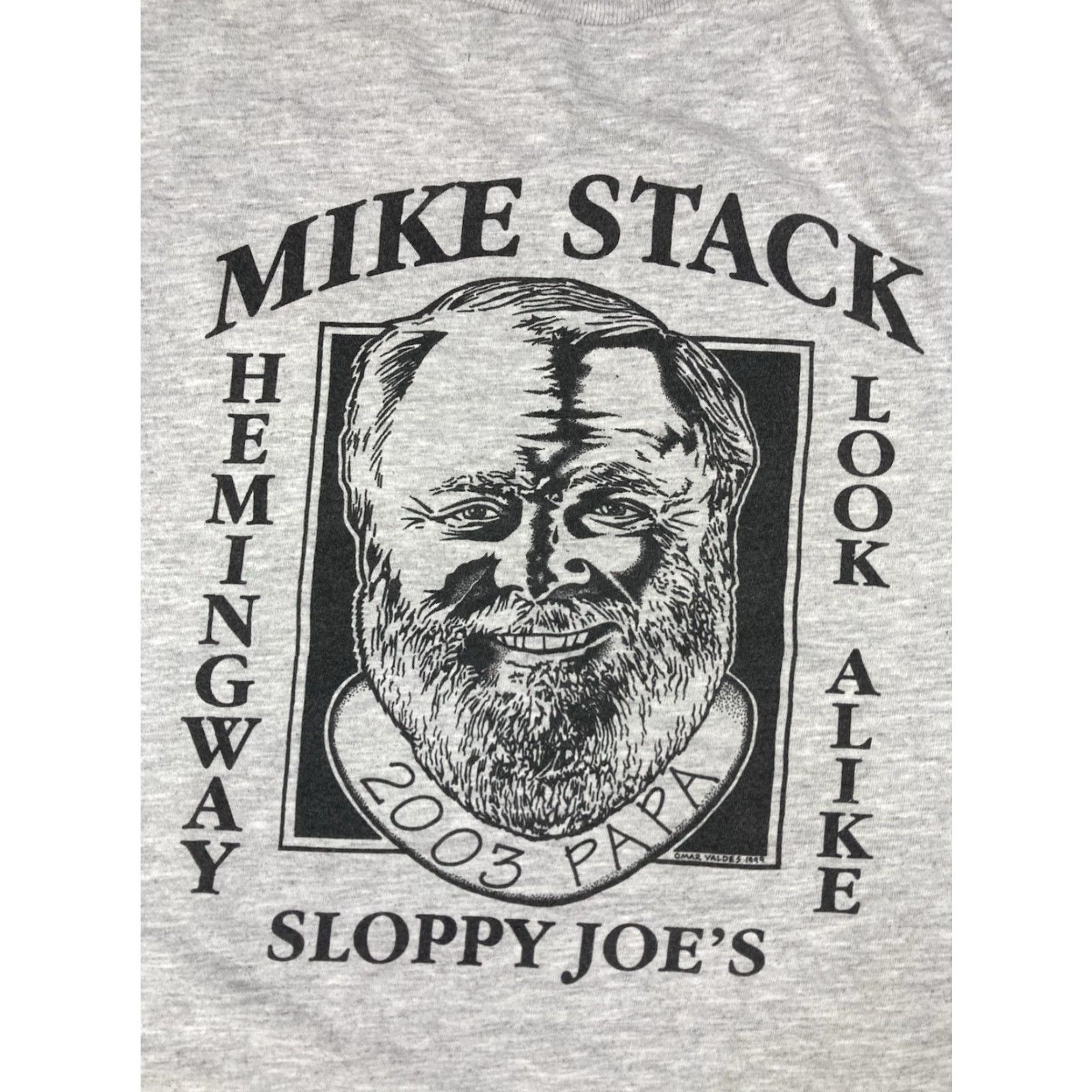 Jerzees VINTAGE Mike Stack Sloppy Joe's Hemingway Look Alike 2003 Graphic T-shirt Men XL Size US XL / EU 56 / 4 - 2 Thumbnail