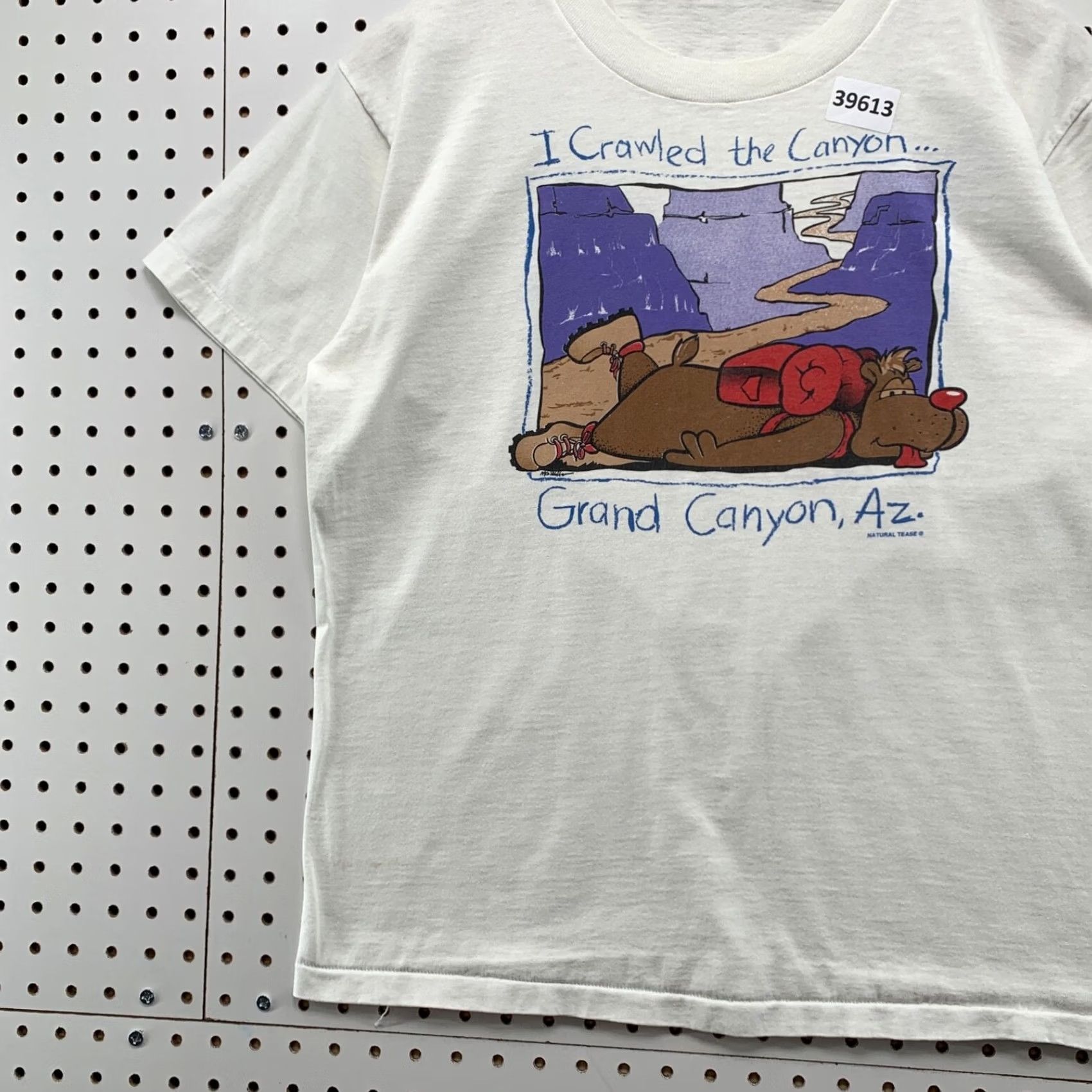 Vintage VINTAGE Grand Canyon Funny Shirt Mens M White USA 90s Single Stitch Classic Tee Size US M / EU 48-50 / 2 - 3 Thumbnail