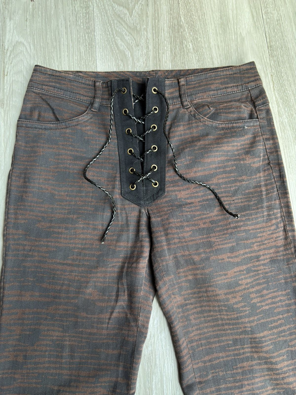 Japanese Brand KEZEX lace up flare pants Size US 26 / EU 42 - 2 Thumbnail