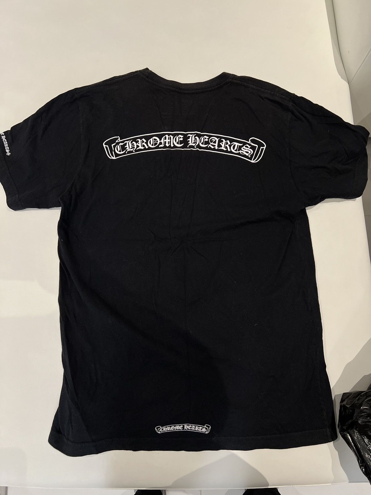 Tシャツ・カットソー Chrome Hearts Rolling Stones scroll Logo Tee Chrome Hearts Chrome Hearts x Rolling Stones scroll Logo Tee