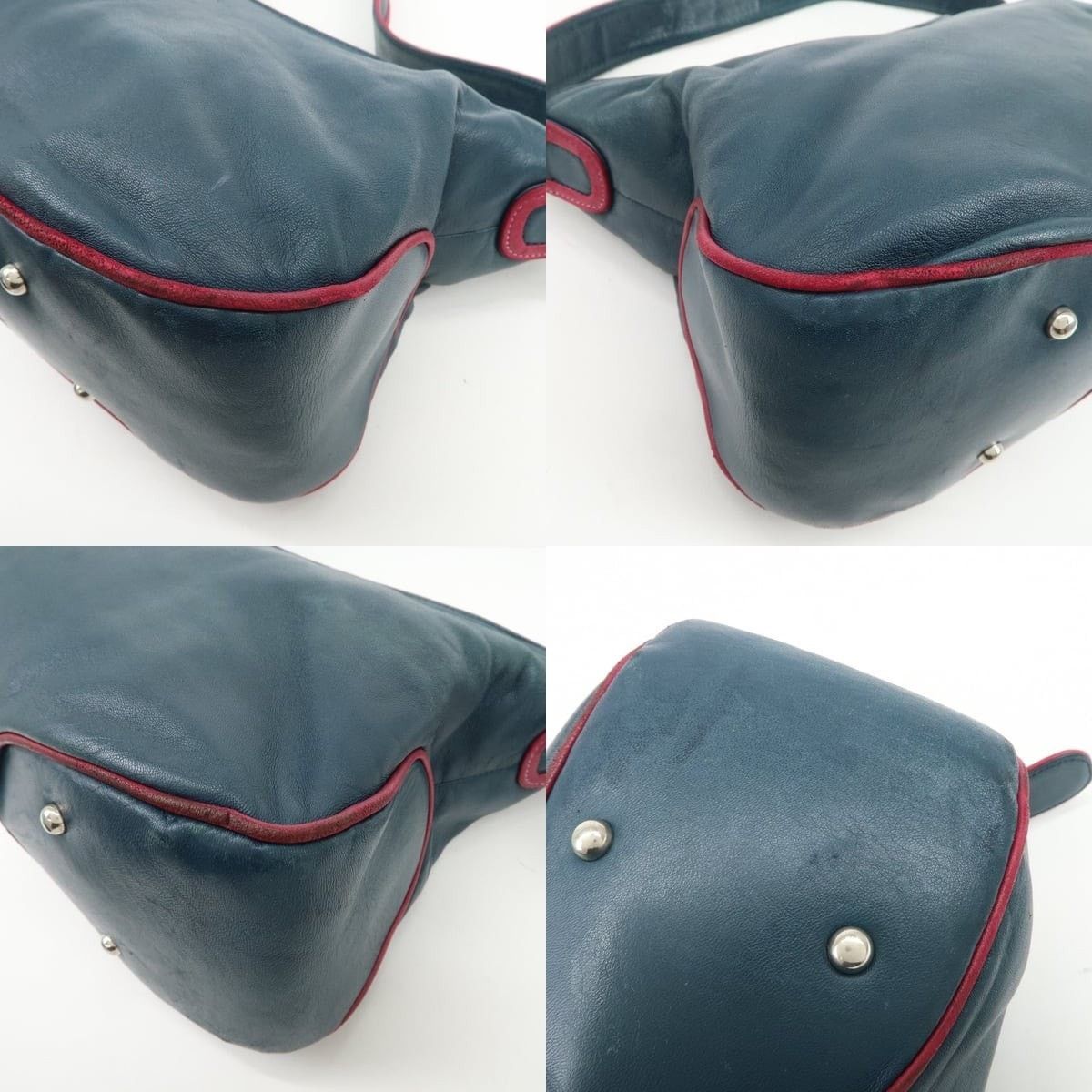 Loewe Loewe Nappa Leather Shoulder Bag Blue Size ONE SIZE - 5 Thumbnail