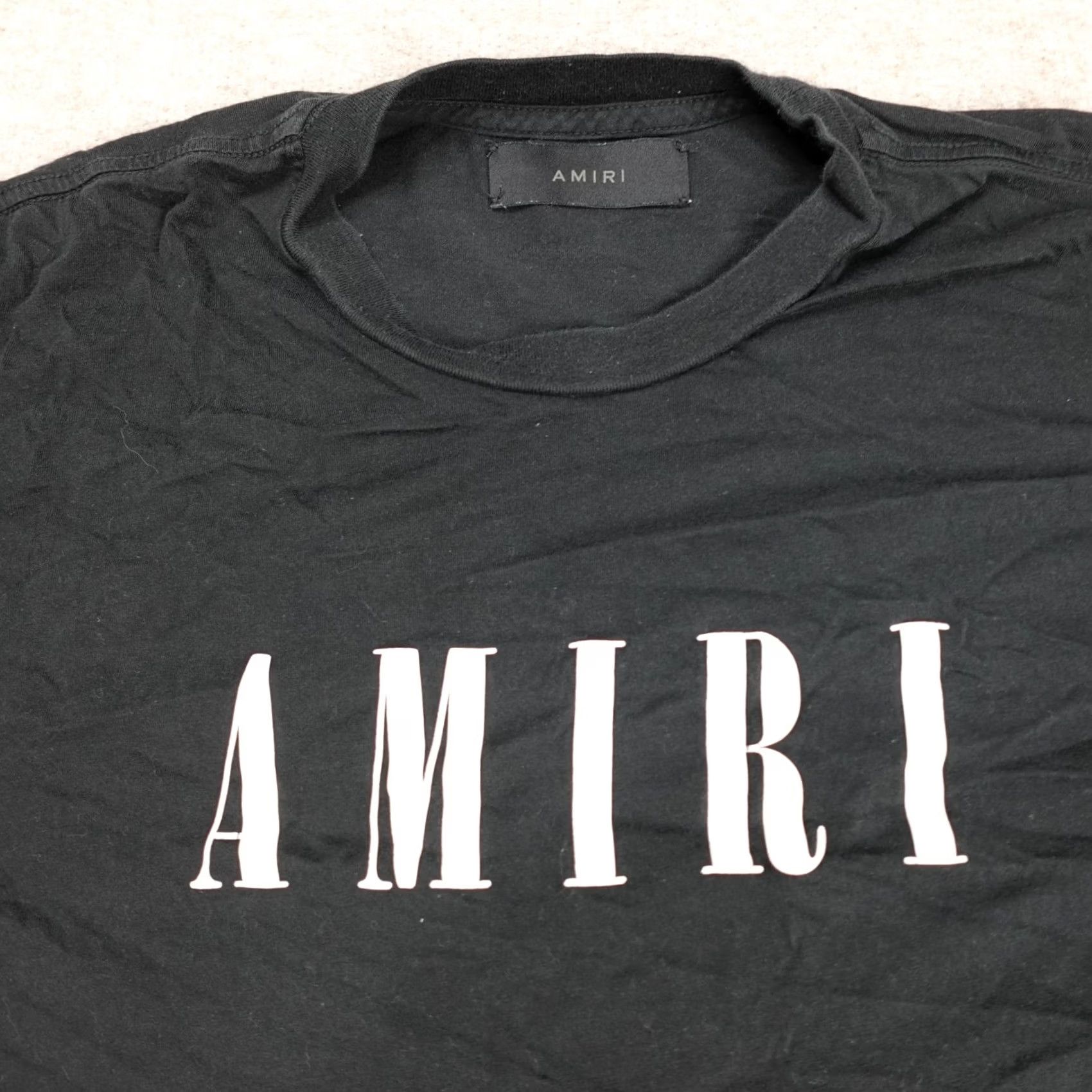 Amiri Amiri Mens Shirt Medium Black Spellout Cotton Made in USA Size US M / EU 48-50 / 2 - 2 Thumbnail